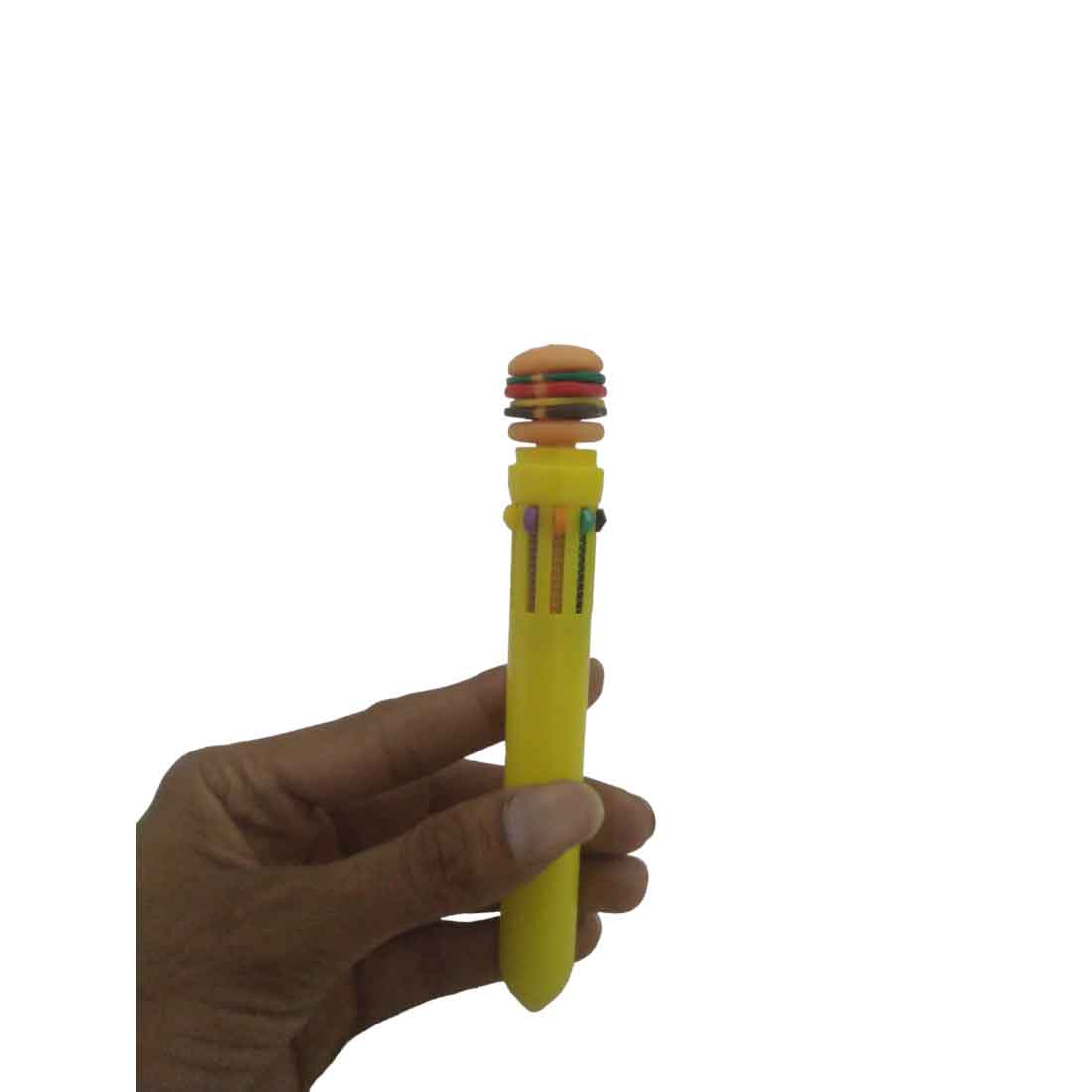 Lead Pencil with Playful Burger, French Fries Topper - For Kids, School & Birthday Return Gift (Pack of 10) - Apkamart