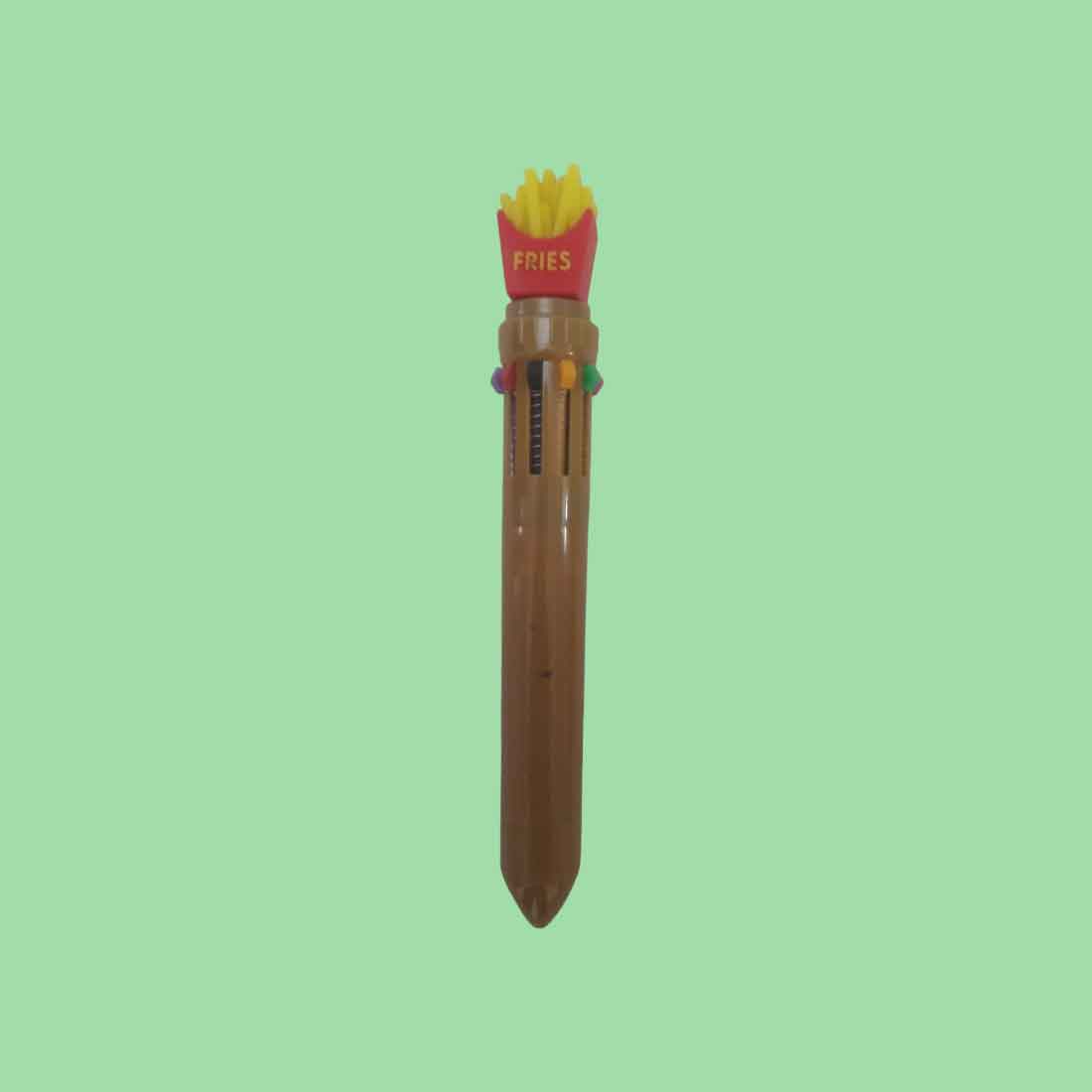 Lead Pencil with Playful Burger, French Fries Topper - For Kids, School & Birthday Return Gift (Pack of 10) - Apkamart