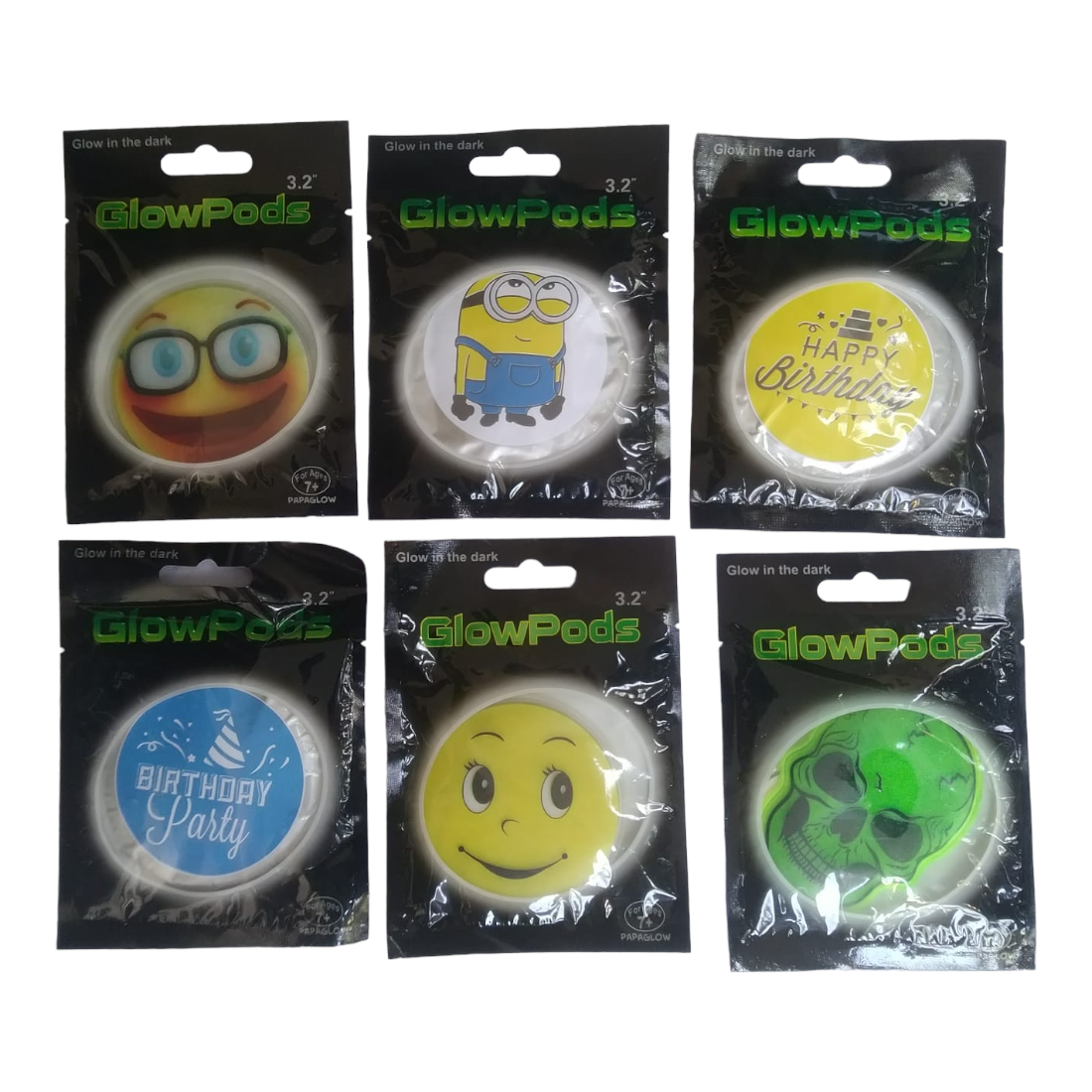 Glow Pods For Kids | Glowing LED Lights Inside - For Kids party & Birthday Return Gifts (Pack of 10) - Apkamart