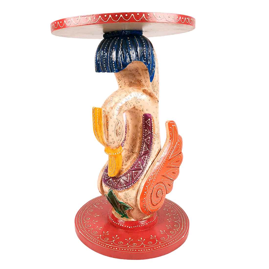 Designer Coffee Table | Side Table for Interiors Decor - 20 Inch- Apkamart #Color_White