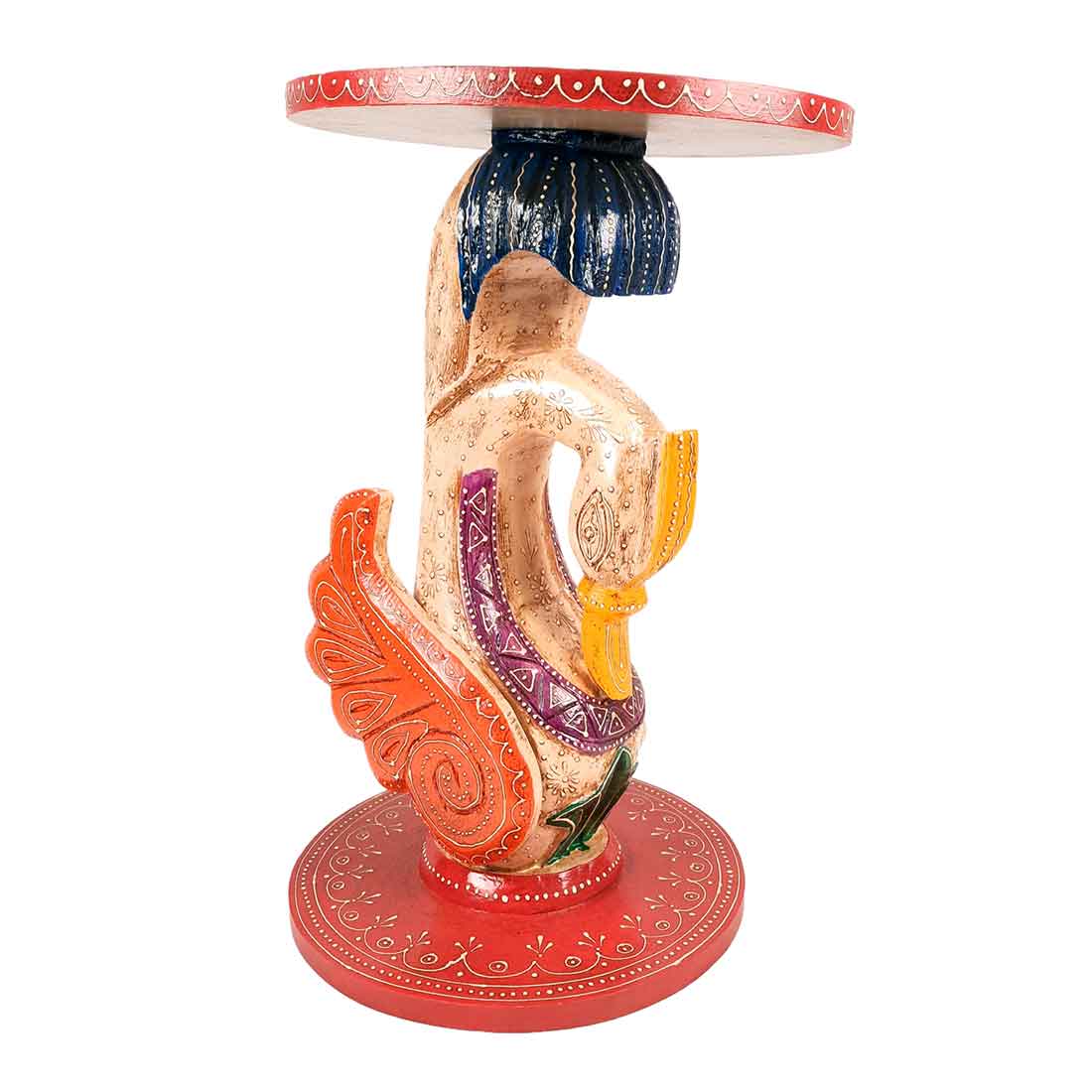 Designer Coffee Table | Side Table for Interiors Decor - 20 Inch- Apkamart #Color_White