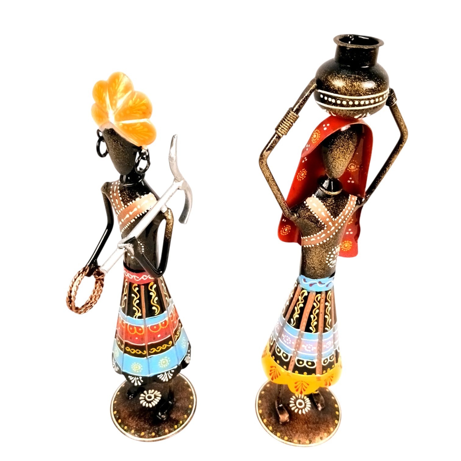 Worker Showpiece Set | Decorative Figurine for Home, Living Room & Office | Handcrafted Statue & Table Showpiece for Gifting & Interior Decoration - 12 Inch - Apkamart
