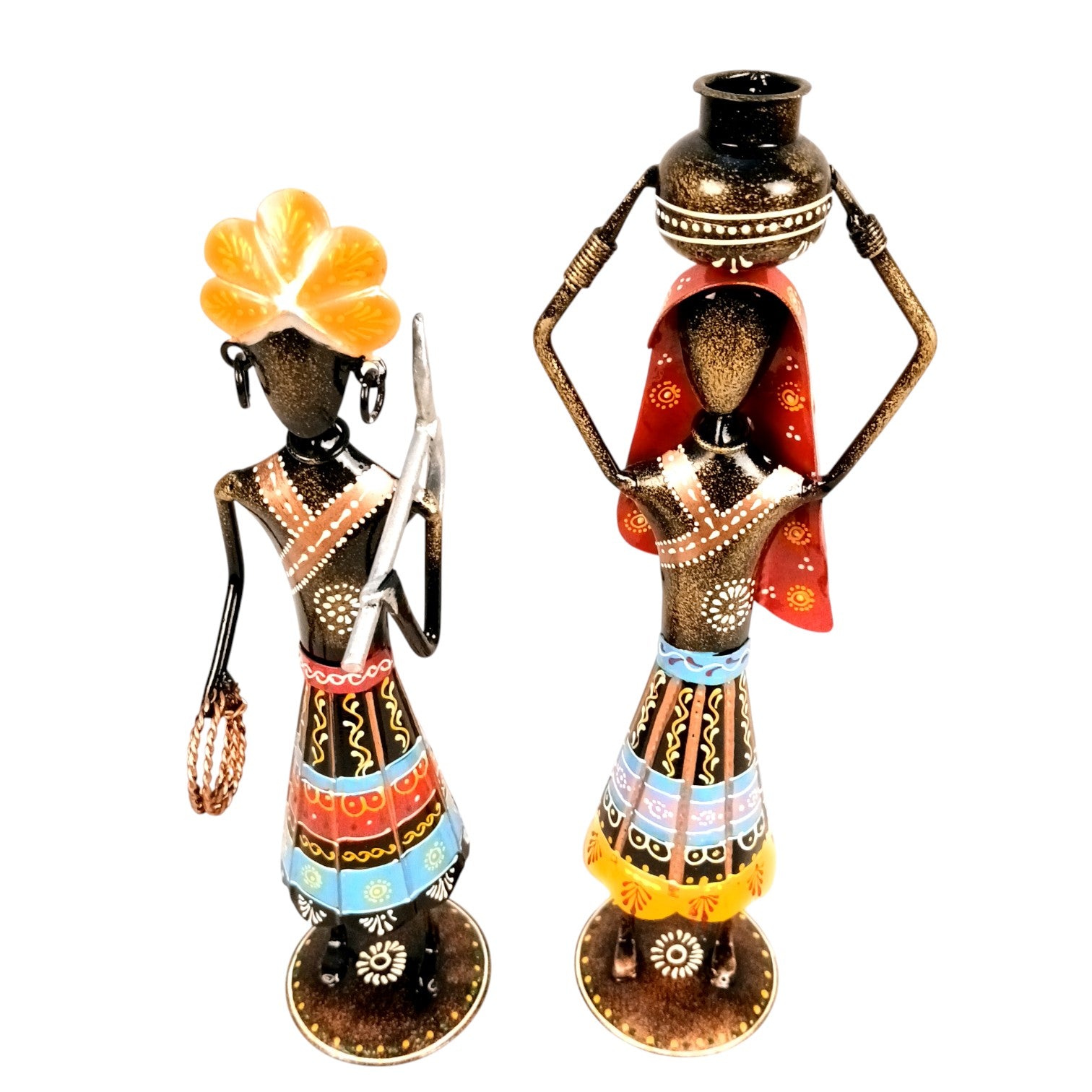 Worker Showpiece Set | Decorative Figurine for Home, Living Room & Office | Handcrafted Statue & Table Showpiece for Gifting & Interior Decoration - 12 Inch - Apkamart