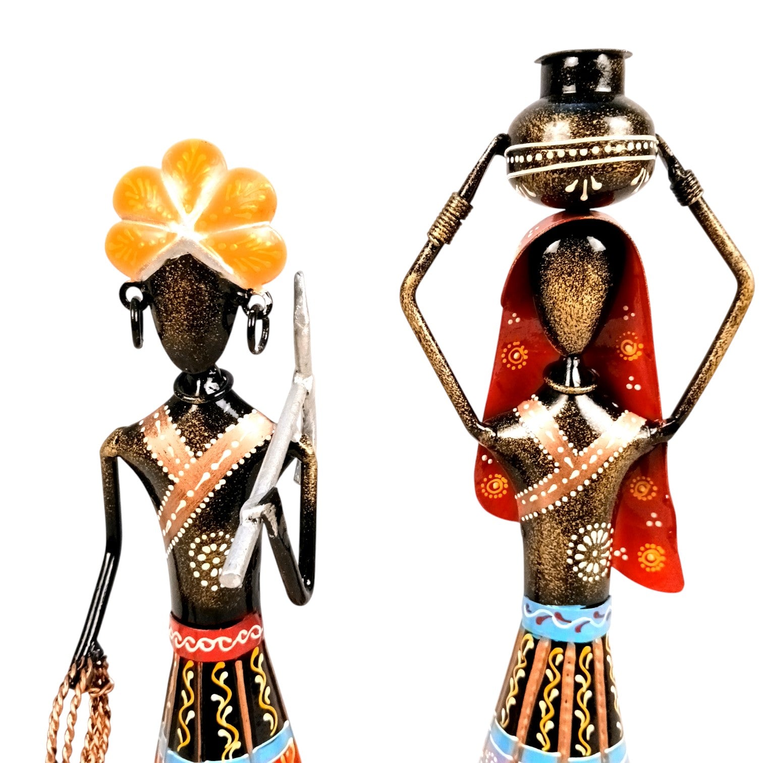 Worker Showpiece Set | Decorative Figurine for Home, Living Room & Office | Handcrafted Statue & Table Showpiece for Gifting & Interior Decoration - 12 Inch - Apkamart