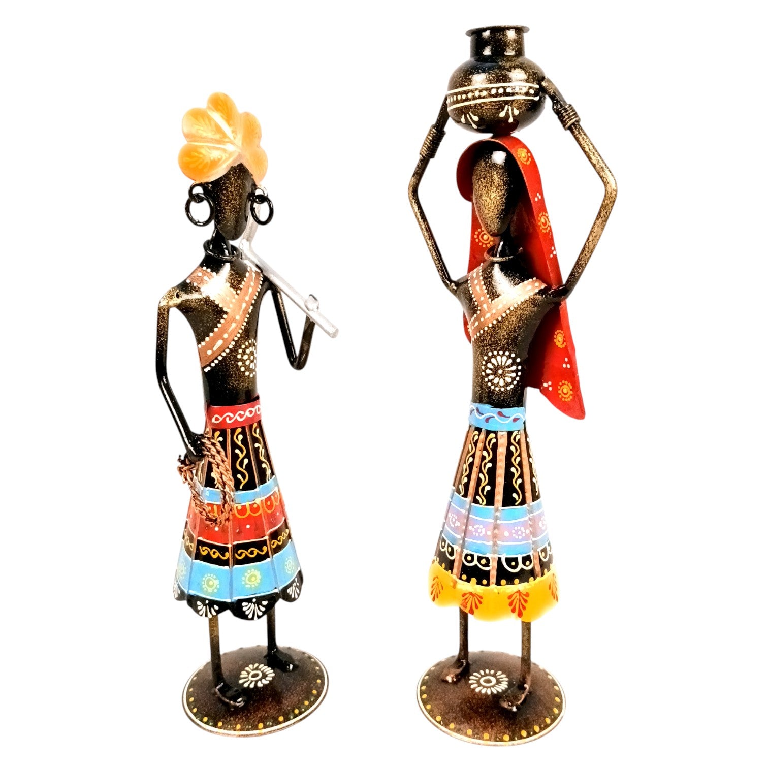 Worker Showpiece Set | Decorative Figurine for Home, Living Room & Office | Handcrafted Statue & Table Showpiece for Gifting & Interior Decoration - 12 Inch - Apkamart