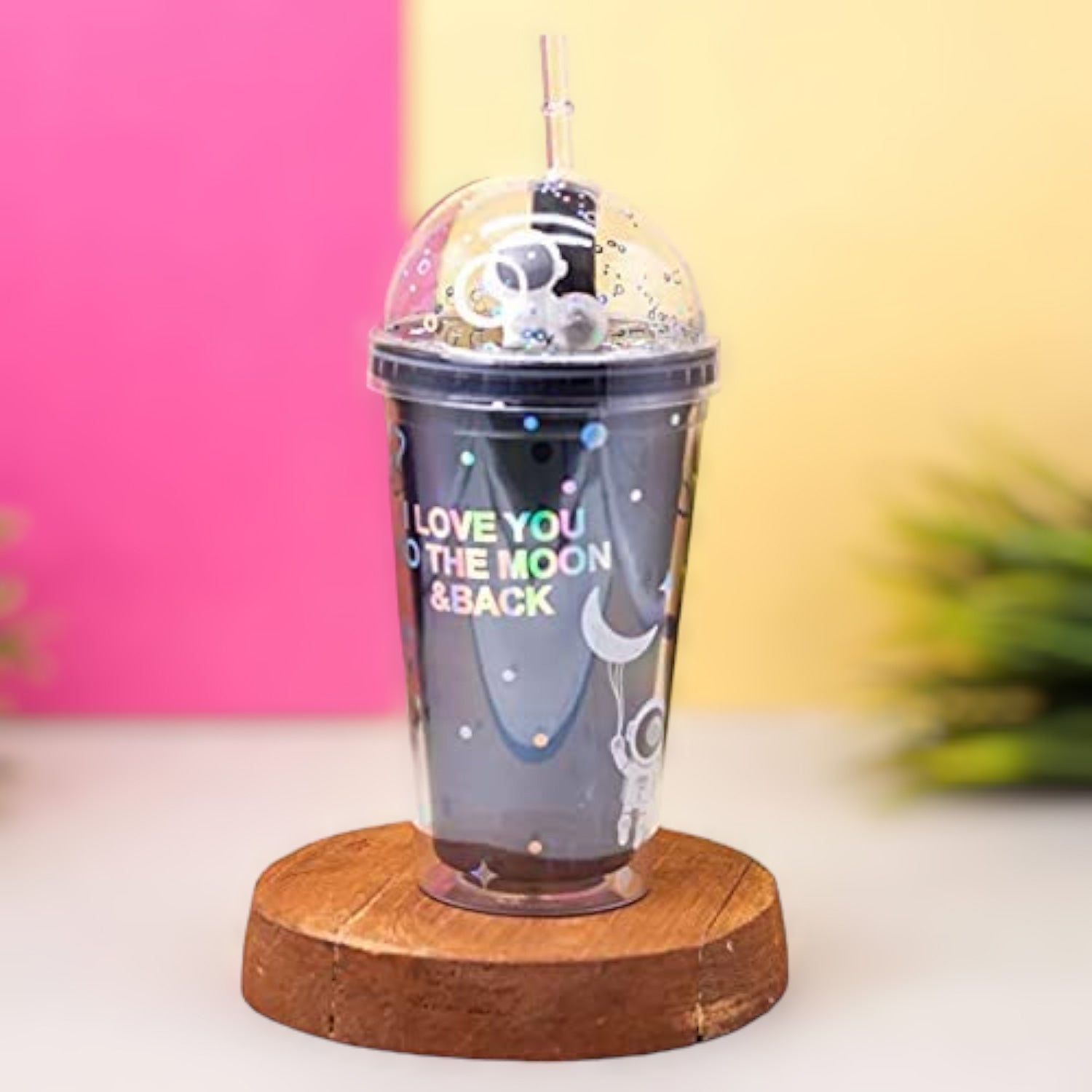 Sipper Bottler with Straw - Space Design | Kid's Cup / Tumbler with Lid | Water Bottle | Fruit Juice Mug for Kids - For Kids Birthday Gift & Return Gift - Apkamart #style_pack of 1