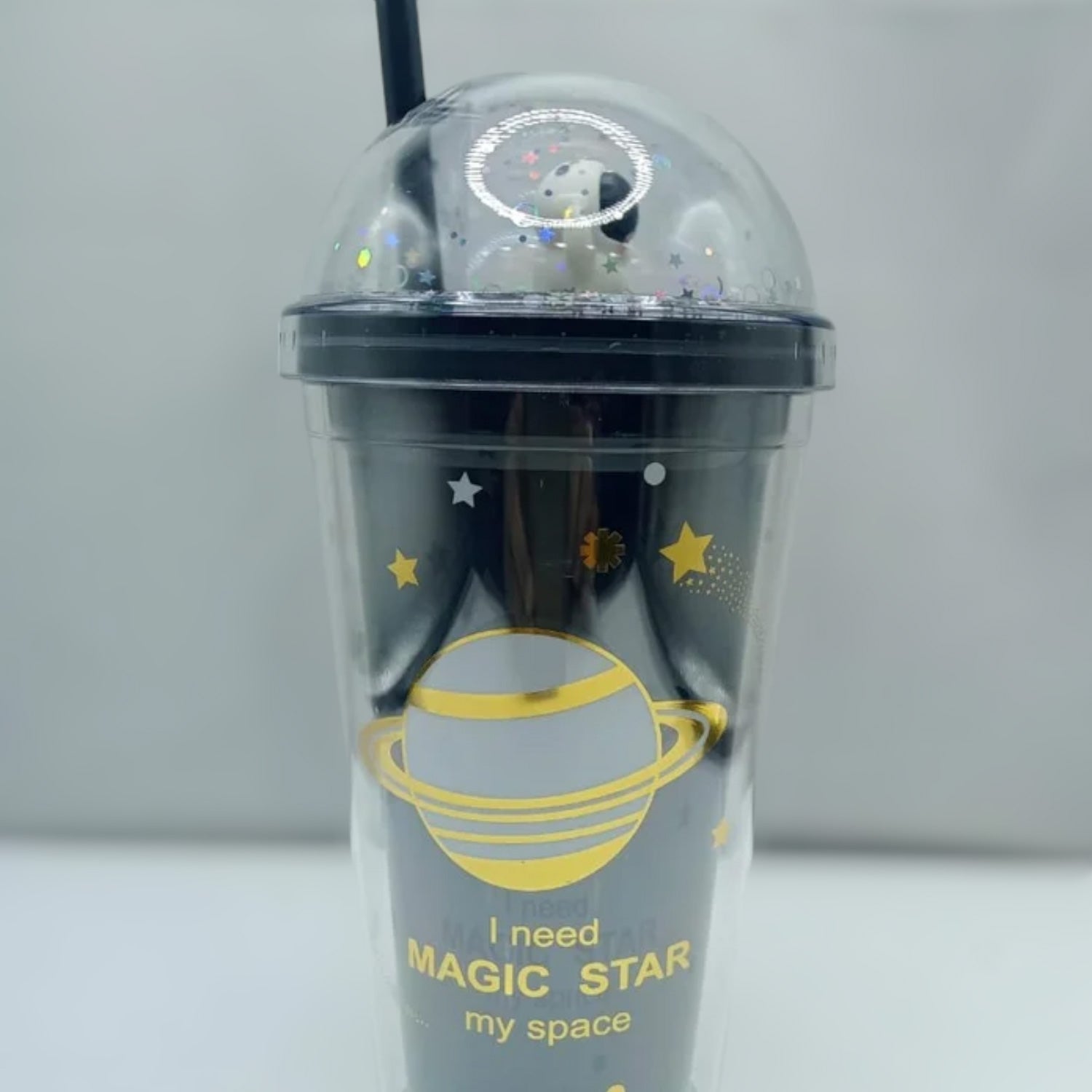 Sipper Bottler with Straw - Space Design | Kid's Cup / Tumbler with Lid | Water Bottle | Fruit Juice Mug for Kids - For Kids Birthday Gift & Return Gift - Apkamart #style_pack of 1