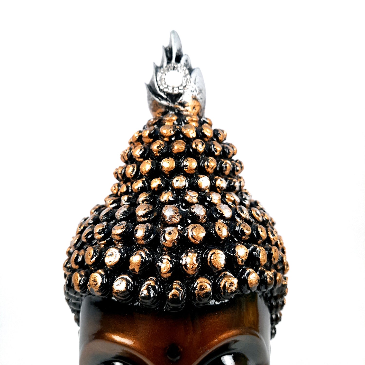 Buddha Head Statue | Lord Gautam Buddha Face Idol Showpiece - For Living room, Home, Table, Shelf, Office Decor & Gift - 13 Inch