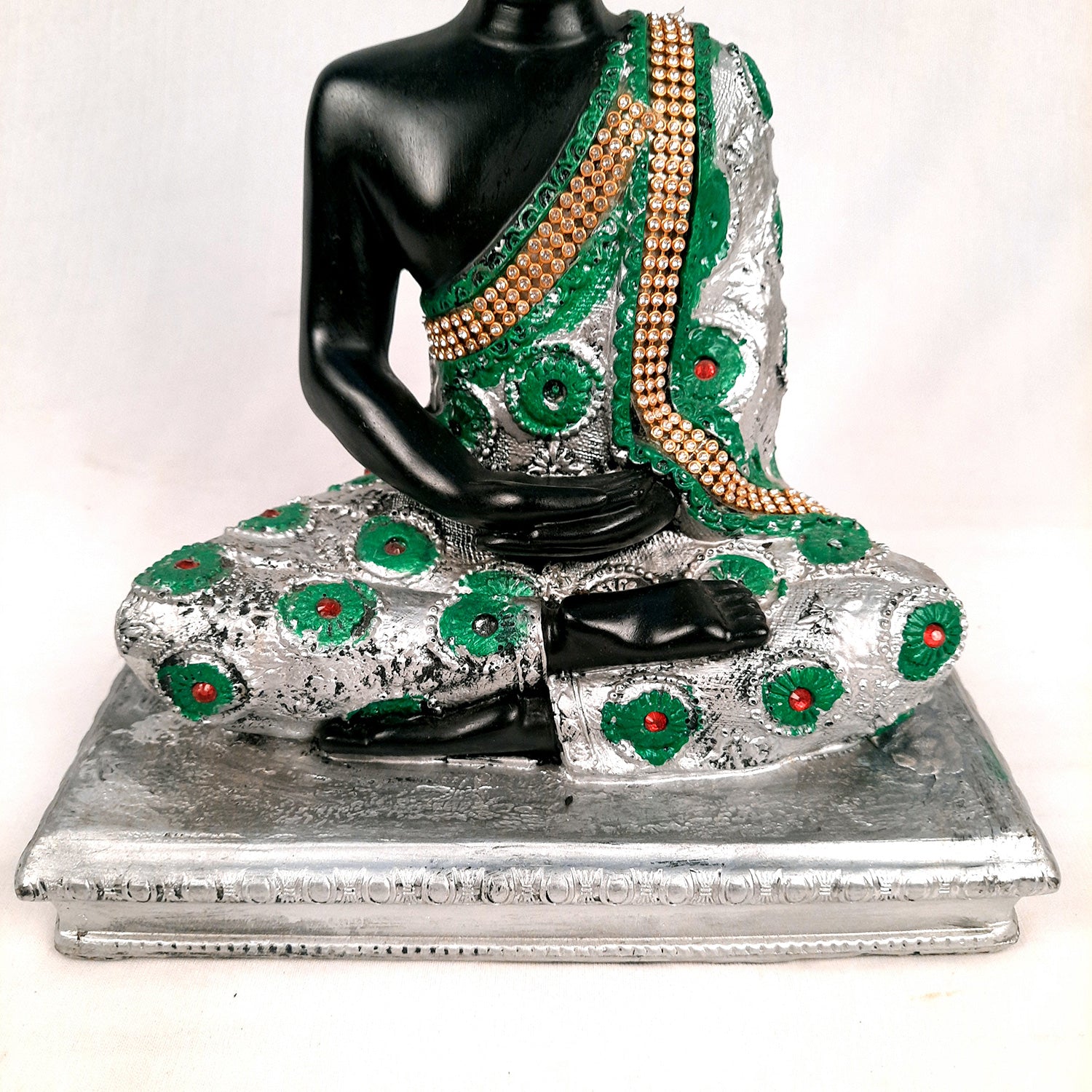 Buddha Statue | Lord Gautam Buddha in Meditation Idol Showpiece - For Living room, Home, Table, Shelf, Office Decor & Gift - 11 Inch - Apkamart