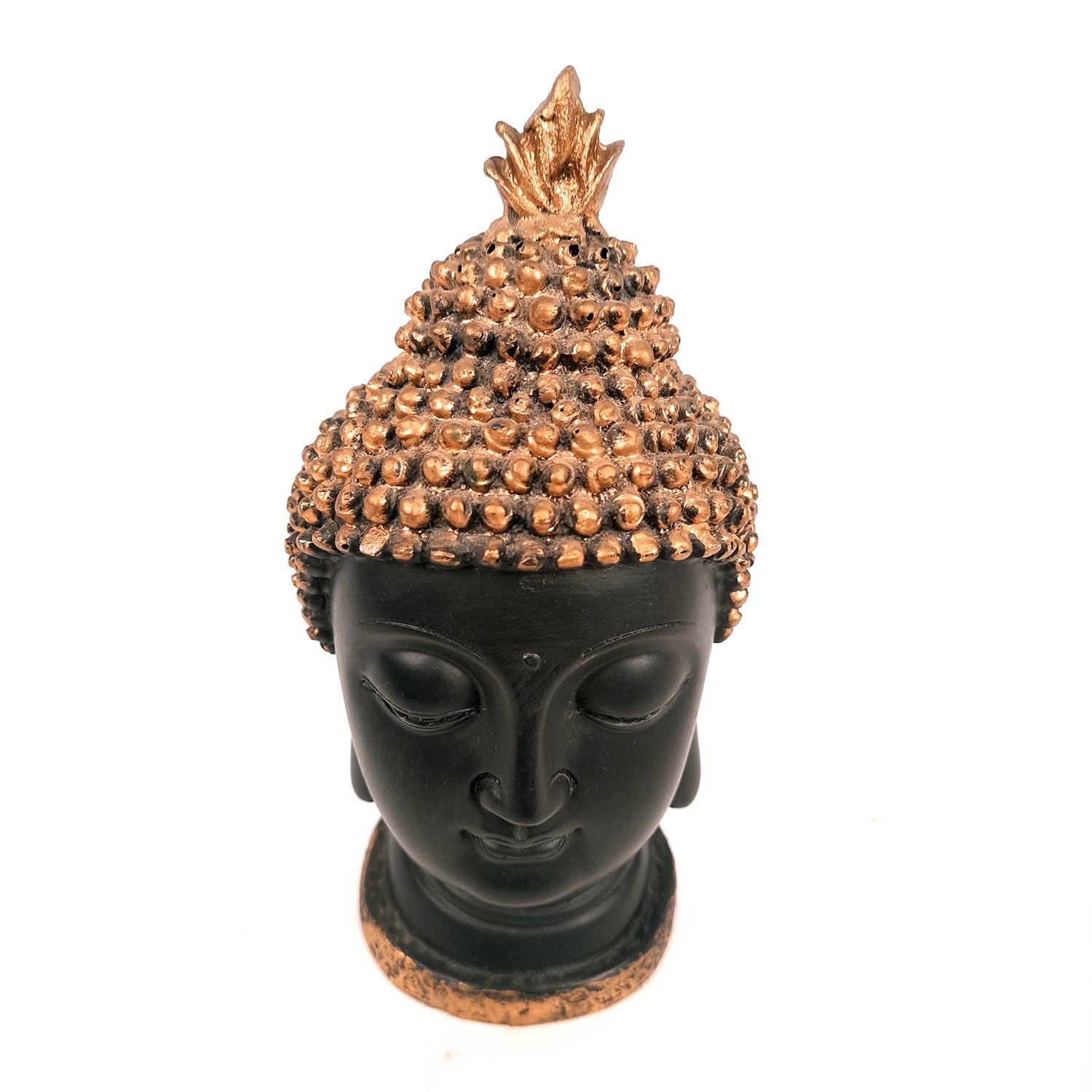 Buddha Showpiece | Lord Buddha Head Idol Statue - For Living room, Home, Table, Shelf, Office Decor | Housewarming Gifts, Gift for Him - 7 Inch - Apkamart