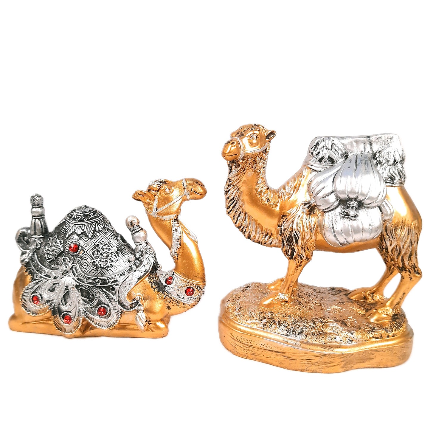 Camel Showpiece Set | Arabian Camel Statue | Animal Figurines - for Vastu, Showpieces for Home Table, Living Room Decor & Gifts - Apkamart #Style_Style 1