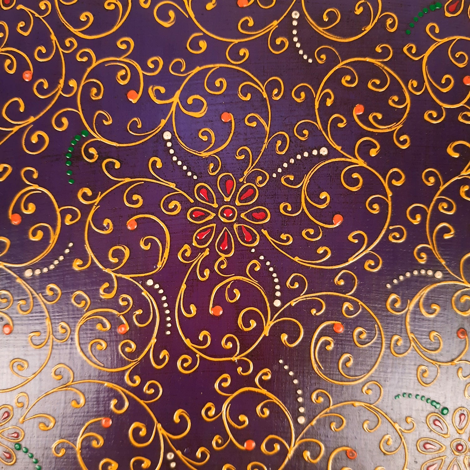 Wooden Puja Peeta Chowki | Stool / Aasan for God Idols |Wooden Pooja Chowki Table - for Festivals, Home, living Room, Corner, Mandir Decoration & Gifts - Apkamart #Color_Blue