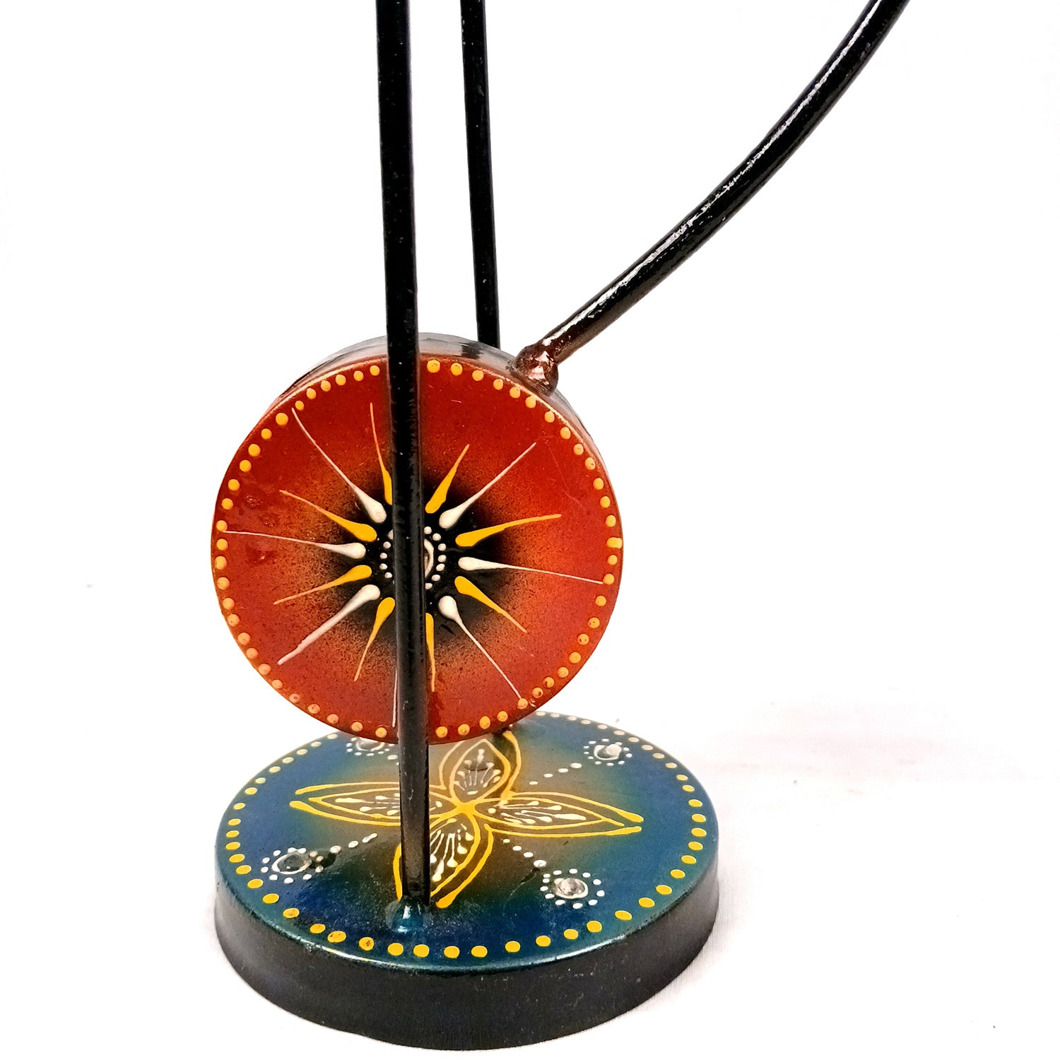 Dancing Girls Decorative Showpiece | Traditional Classical Dancers Bouncing Figurines - for Home, Living Room, TV Unit Decor & Gifts - 21 Inch (Set of 2) - Apkamart