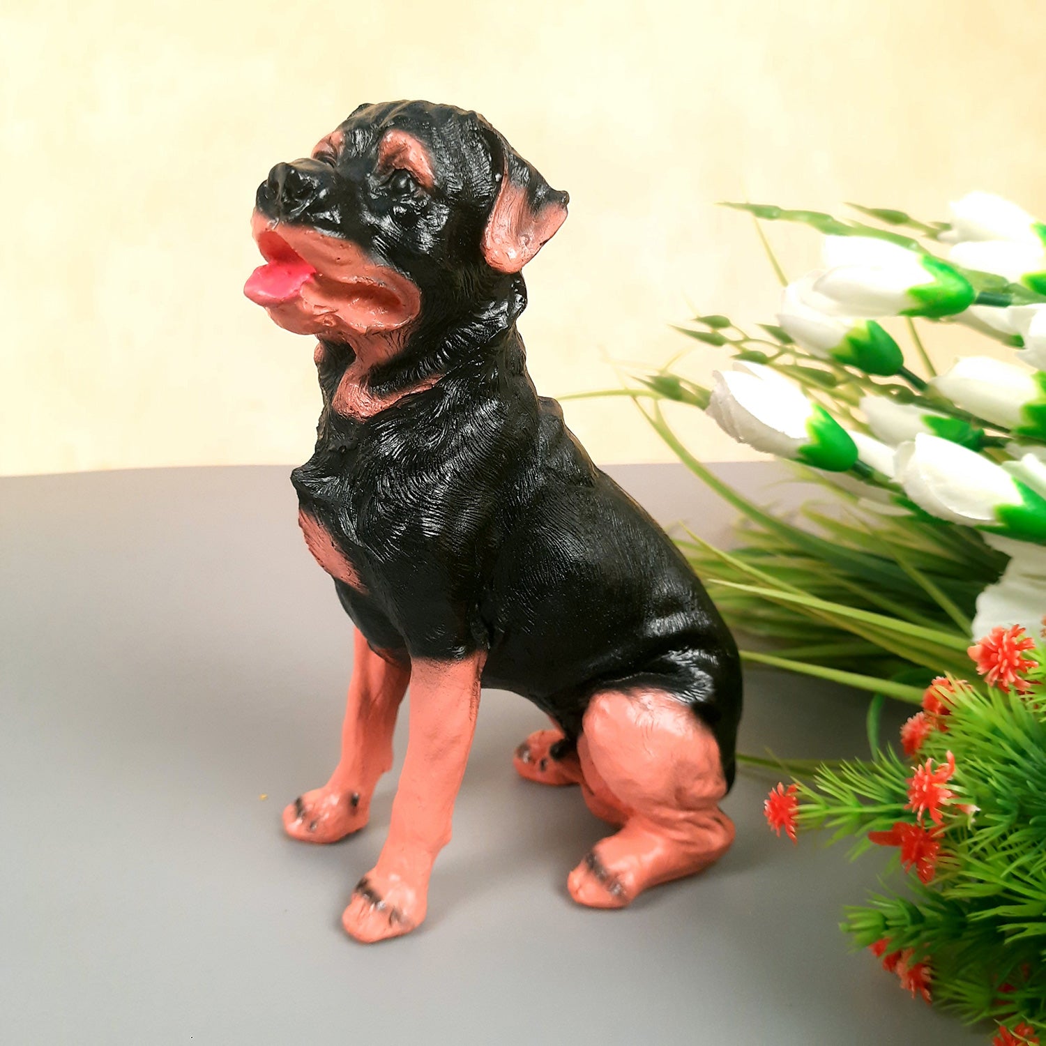 Dog Showpiece Statue | Animal Figurines | Home Decor Showpieces - Home, Table, Living Room, Indoor/Outdoor, Garden Decor & Gift - Apkamart #Style_Style 5