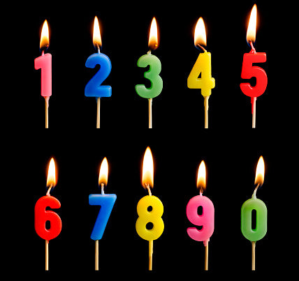 Birthday 0 To 9 Number Candle for Cake Decoration | Numerical Birthday Candle for Kids & Adults | Happy Birthday Cake Candle for Home Parties, School Events & Celebrations - Apkamart