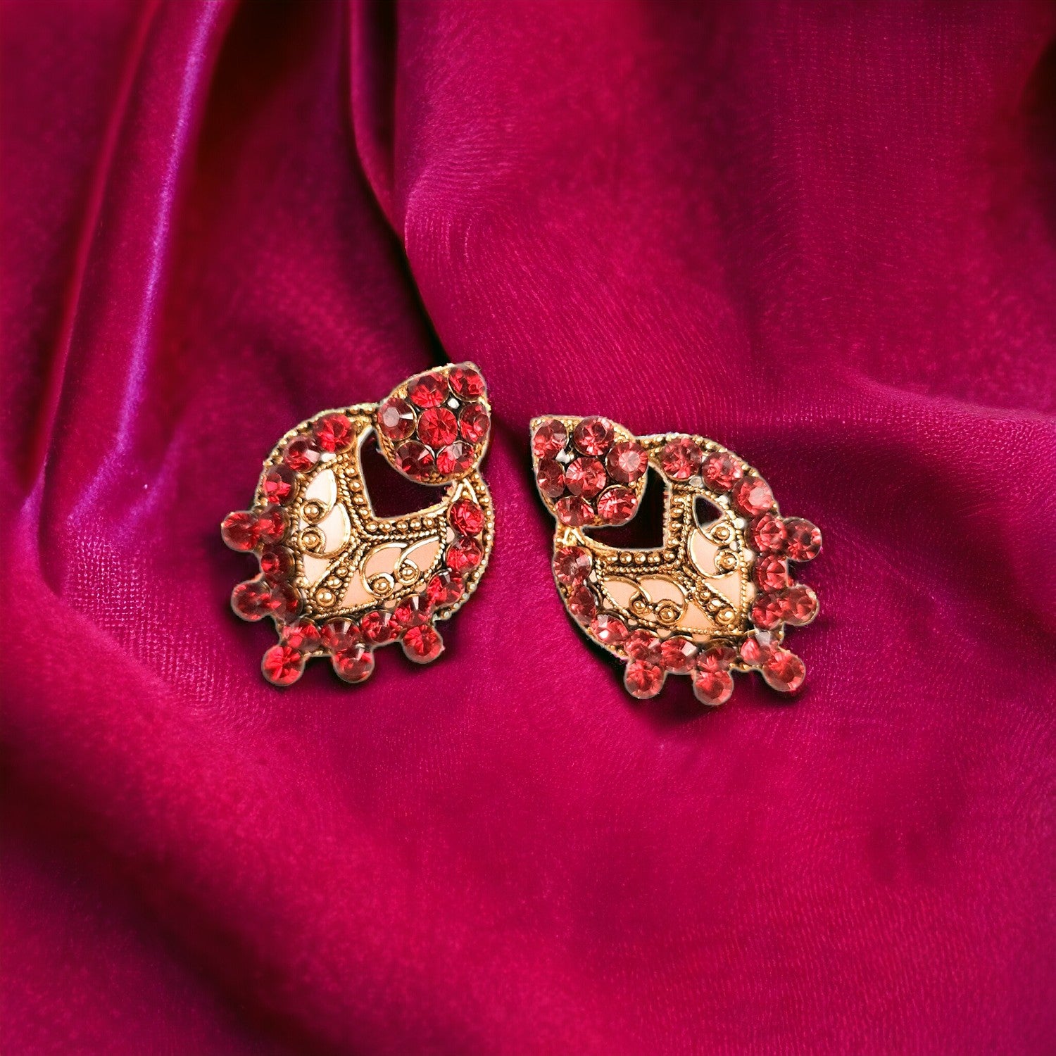 Stone Earrings Stud for Women & Girls | Latest Stylish Fashion Jewellery | Gifts for Her, Friendship Day, Valentine's Day Gift -Apkamart