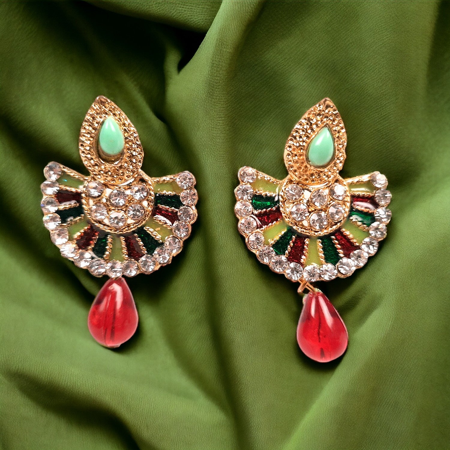 Earring Stud - Multicolour Floral Drop Earrings - for Girls and Women | Latest Stylish Fashion Jewellery | Gifts for Her, Friendship Day, Valentine's Day Gift - apkamart