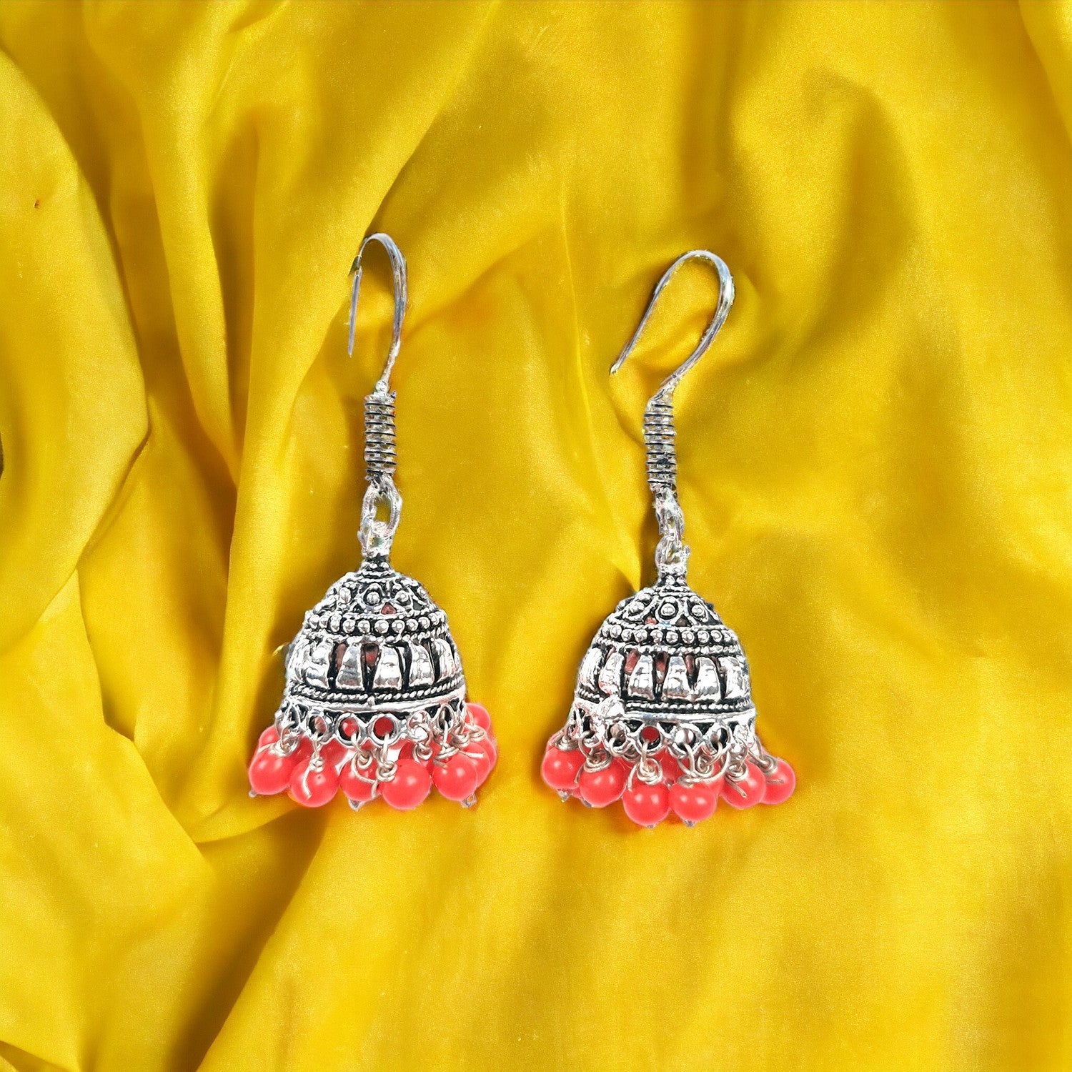 Earrings Jhumka - for Girls and Women | Oxidised Jewelry | Latest Stylish Fashion Jewellery | Gifts for Her, Friendship Day, Valentine's Day Gift - apkamart