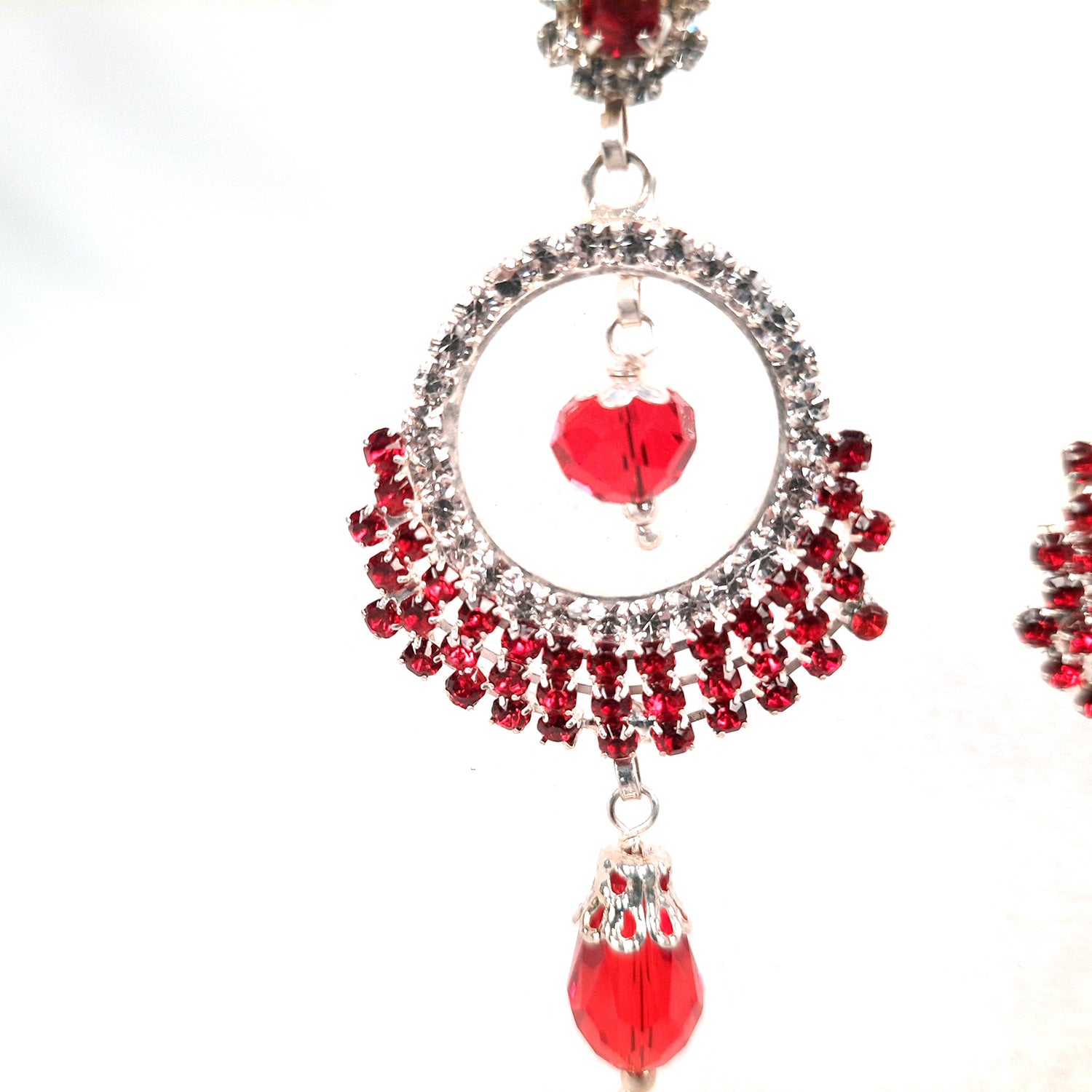 Earrings Dangle Chandelier - American Diamond - for Girls and Women | Latest Stylish Fashion Jewellery | Gifts for Her, Friendship Day, Valentine's Day Gift - Apkamart