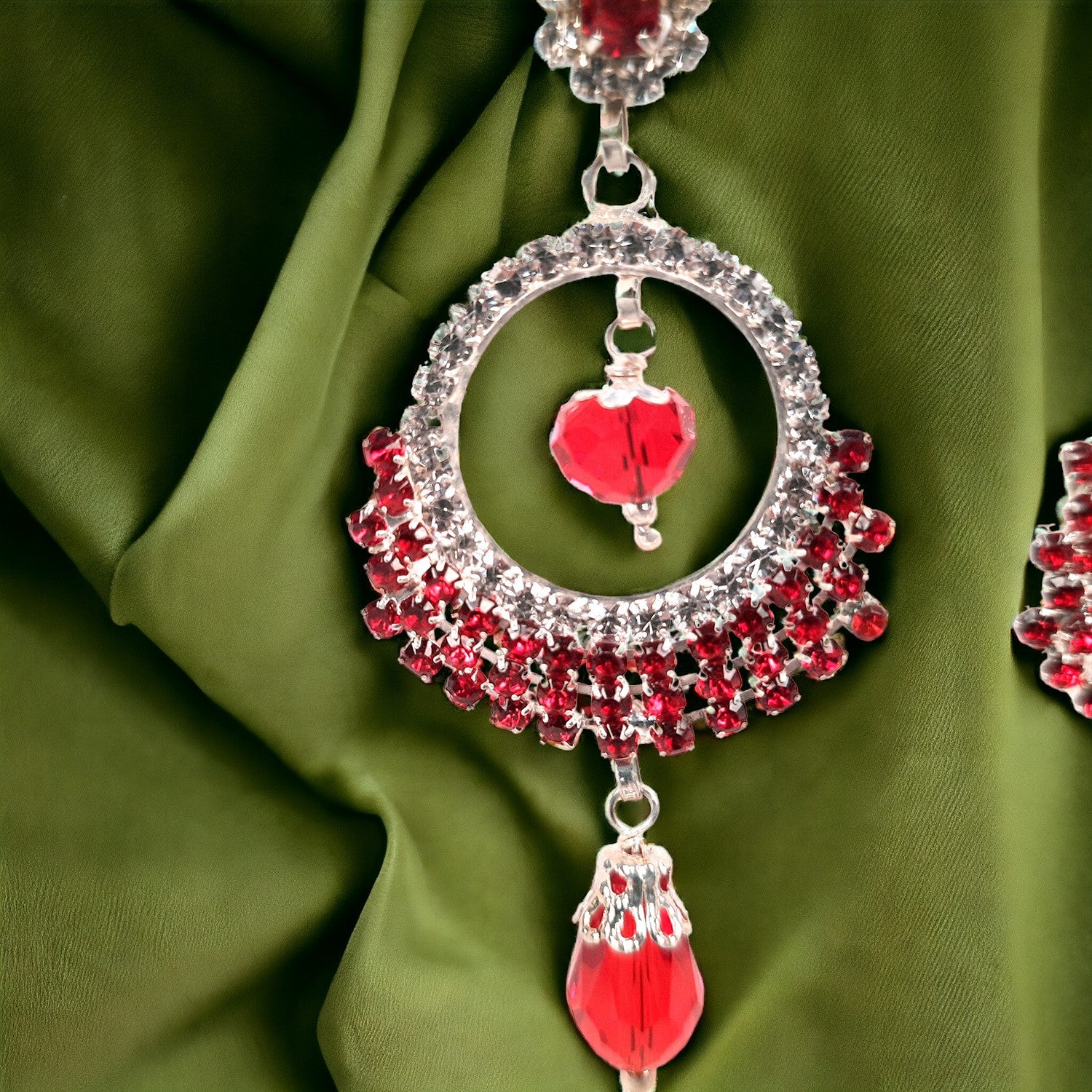 Earrings Dangle Chandelier - American Diamond - for Girls and Women | Latest Stylish Fashion Jewellery | Gifts for Her, Friendship Day, Valentine's Day Gift - Apkamart
