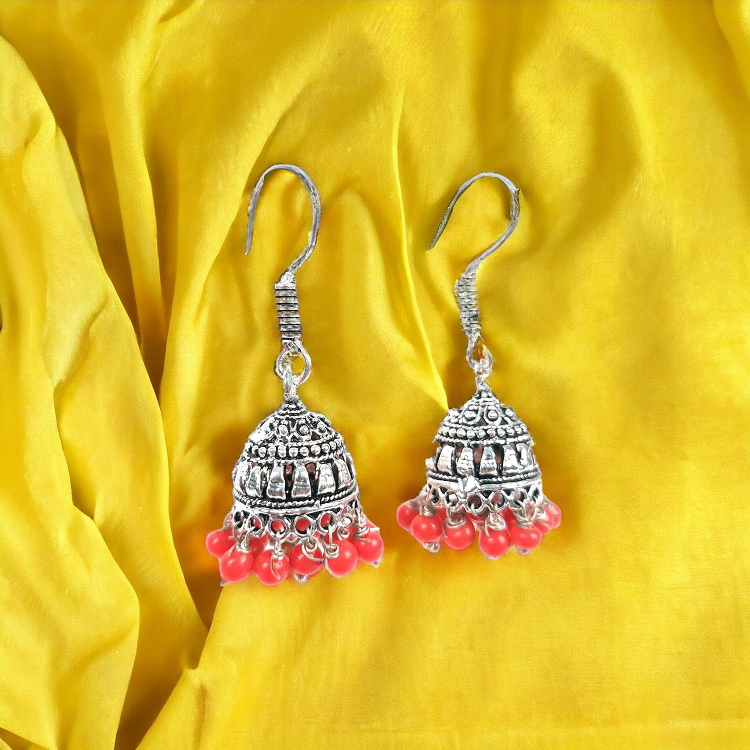 Earrings Jhumka - for Girls and Women | Oxidised Jewelry | Latest Stylish Fashion Jewellery | Gifts for Her, Friendship Day, Valentine's Day Gift - apkamart