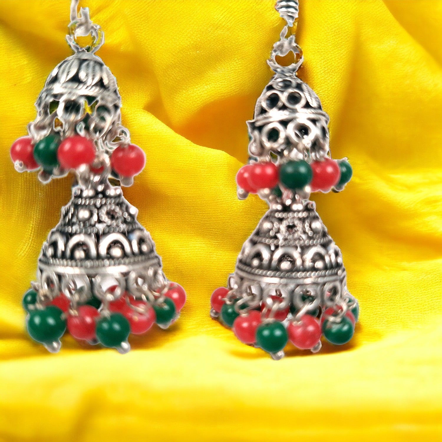 Earrings Jhumka - for Girls and Women | Oxidised Jewelry | Latest Stylish Fashion Jewellery | Gifts for Her, Friendship Day, Valentine's Day Gift - apakamrt