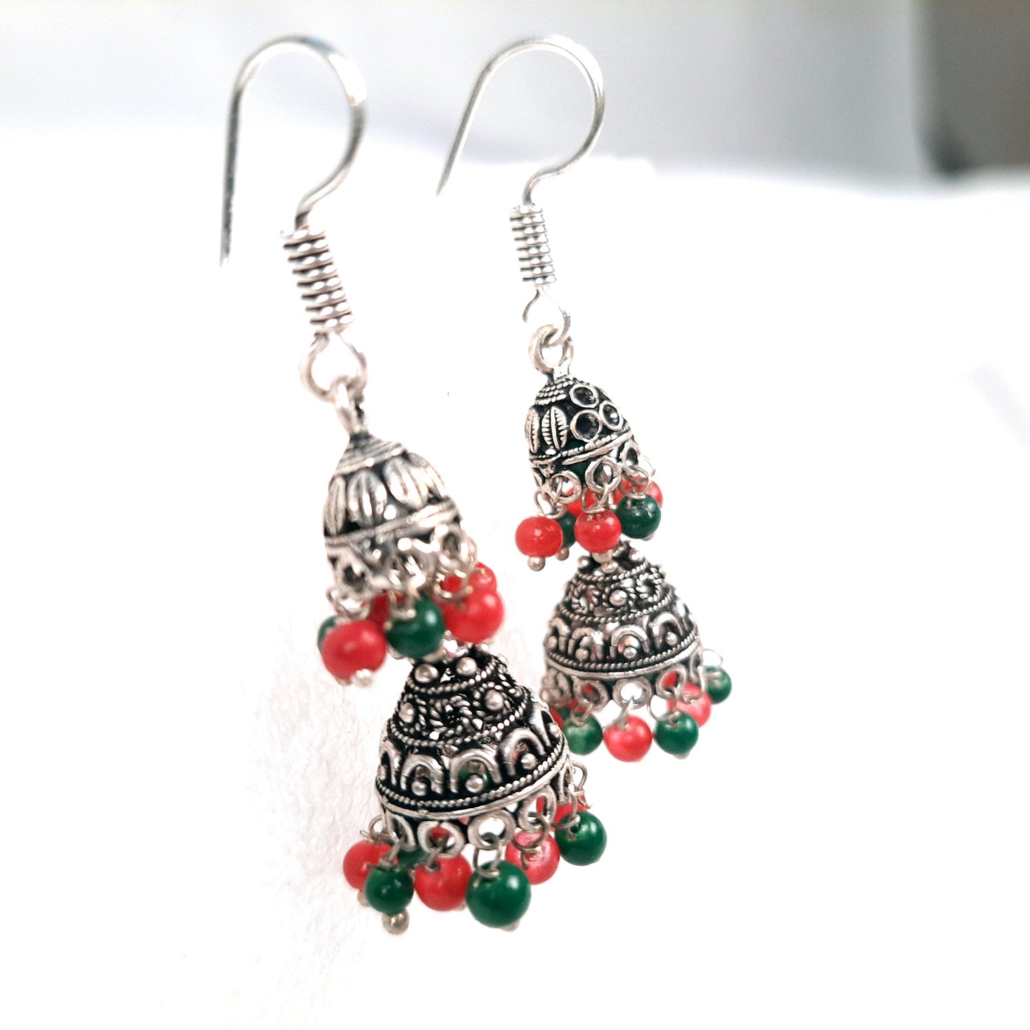 Earrings Jhumka - for Girls and Women | Oxidised Jewelry | Latest Stylish Fashion Jewellery | Gifts for Her, Friendship Day, Valentine's Day Gift - apkamart