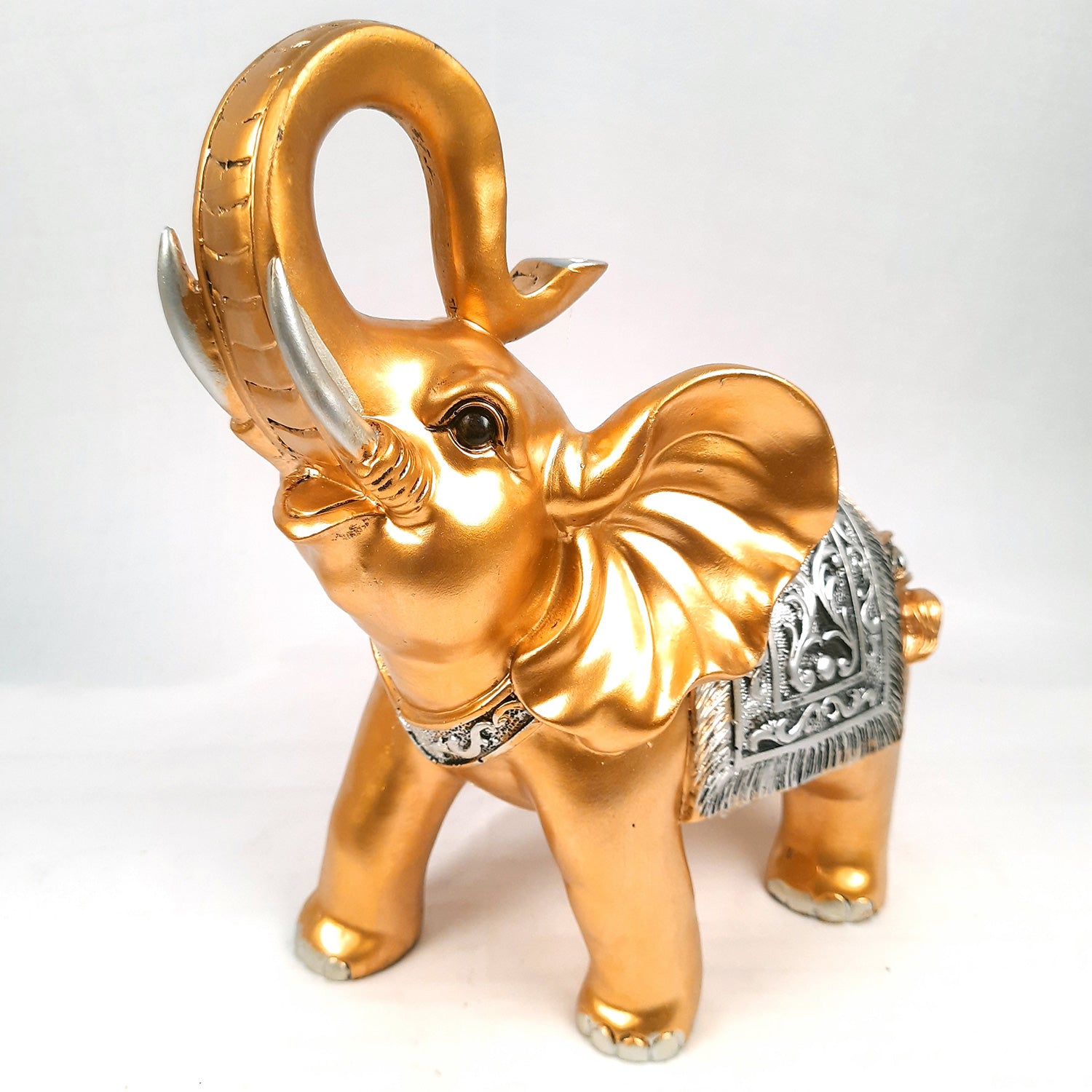 Elephant Statue Showpiece Set | Elephant Figurines for Vastu & Good Luck - for Home Decor, Living Room, Office Desk & Gifts - Apkamart #Style_Style 1