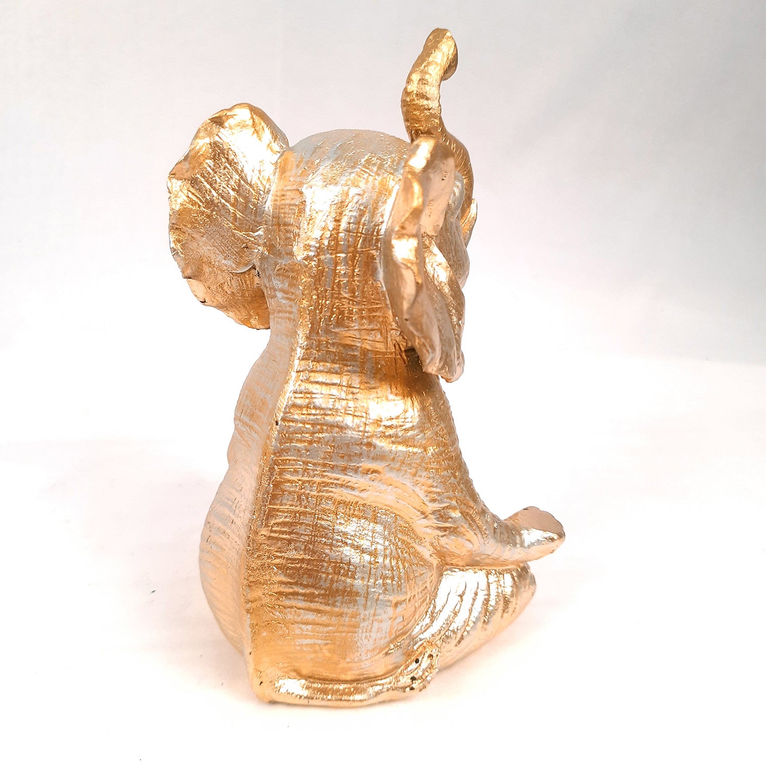 Elephant Statue - In Yoga Pose Showpiece Set | Elephant Figurines for Vastu & Good Luck - for Home Decor, Living Room, Office Desk & Gifts - Pack of 3 - Apkamart