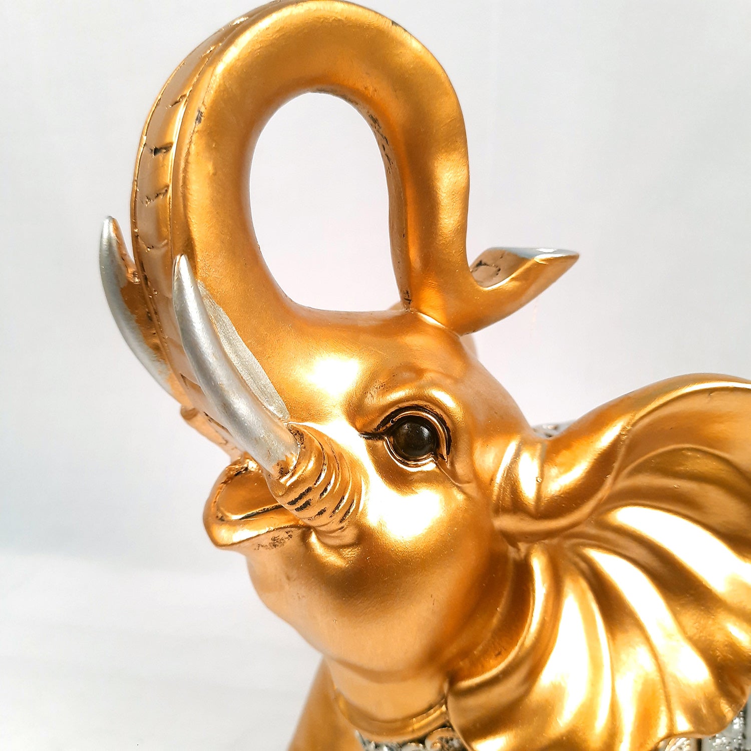 Elephant Statue Showpiece Set | Elephant Figurines for Vastu & Good Luck - for Home Decor, Living Room, Office Desk & Gifts - Apkamart #Style_Style 1