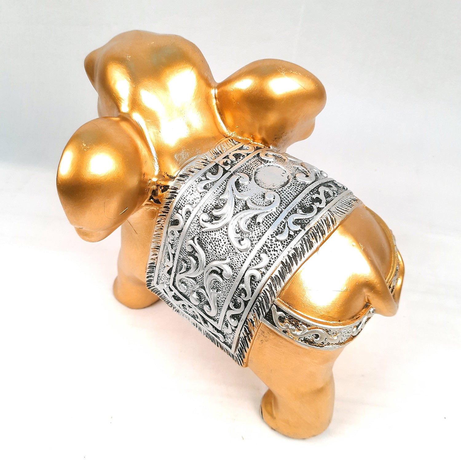 Elephant Statue Showpiece Set | Elephant Figurines for Vastu & Good Luck - for Home Decor, Living Room, Office Desk & Gifts - Apkamart #Style_Style 3