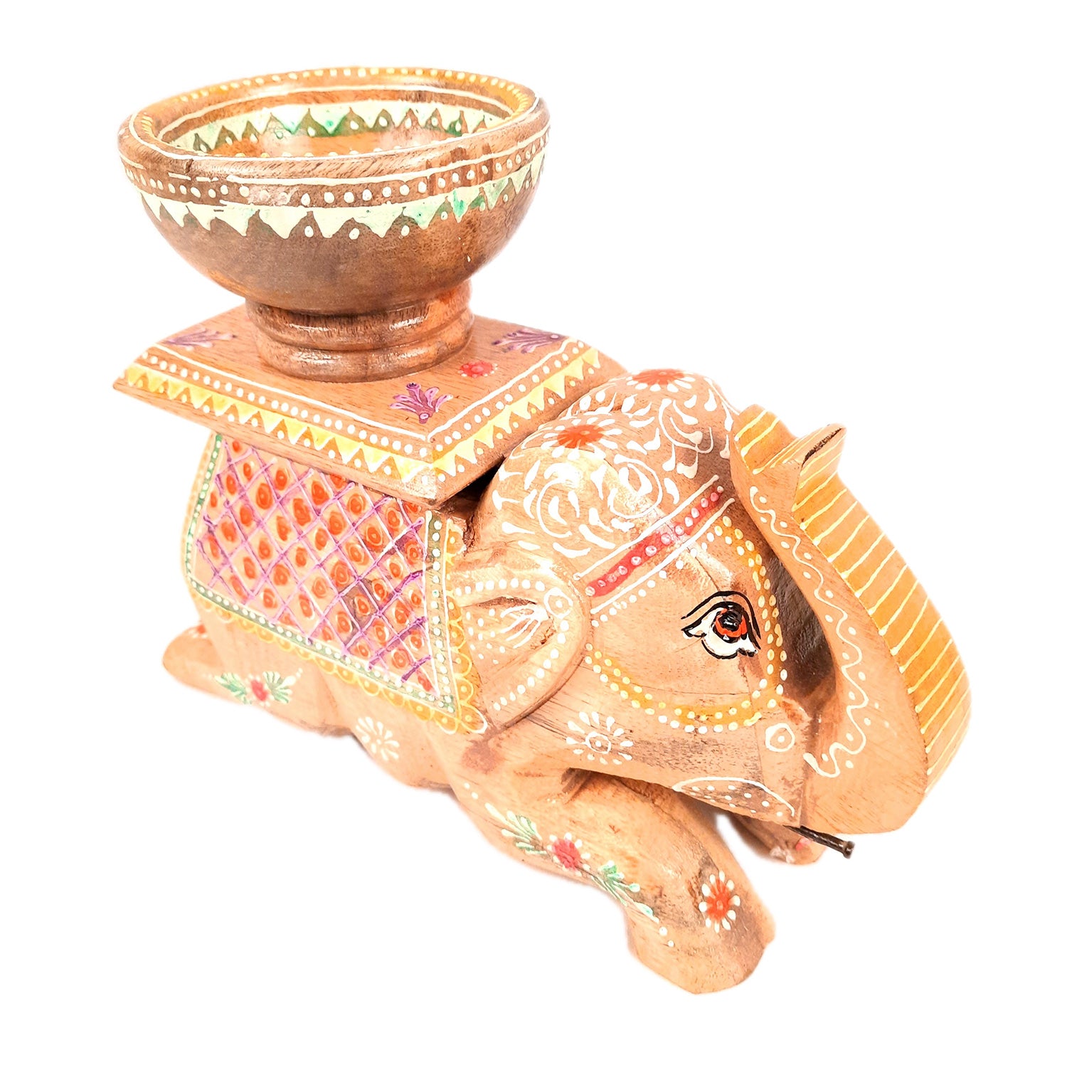Elephant & Camel Showpiece With Bowl | Animal Figurines - for Vastu, Showpieces for Home Table, Living Room Decor & Gifts -apkamart #Style_Elephant