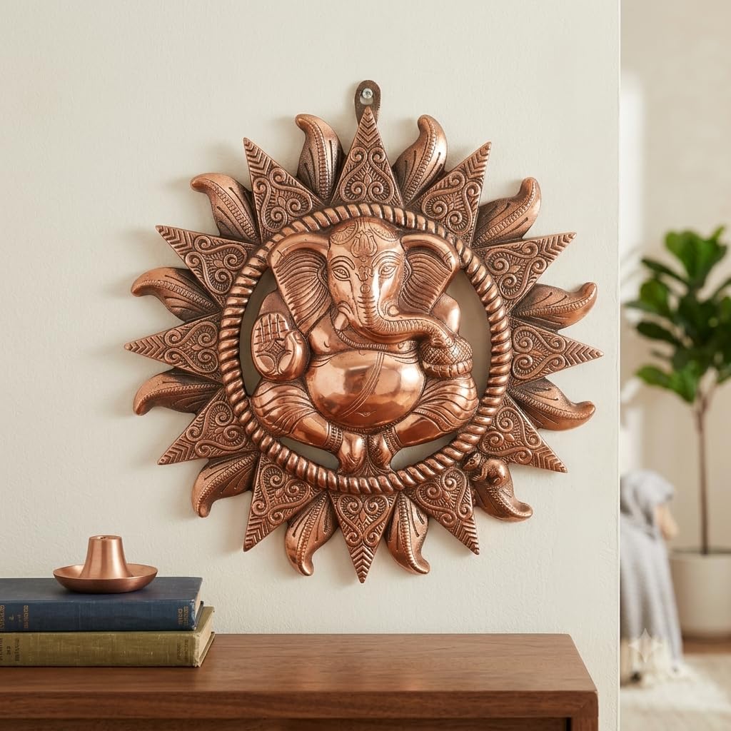 Ganesh Wall Hanging Decor - for Home, Entrance & Office - 17 Inch-apkamart