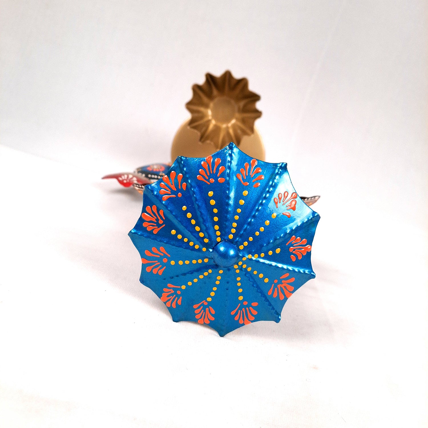 Candle TeaLight Holder - Ganesh Design | Tea Light Candle Stand - for Home, Table, Living Room Decor & Gifts - 11 Inch - apkamart