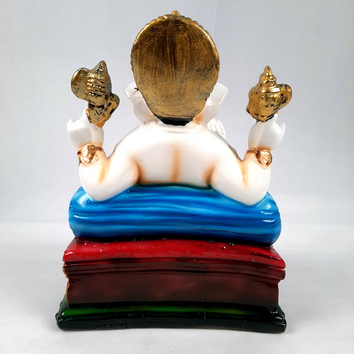 Ganesh Idol Murti | Shri Ganesha Statue | Ganpati Murti - for Puja, Home, Office Desk, Table, Living Room Decor & Gifts - 8 Inch - Apkamart