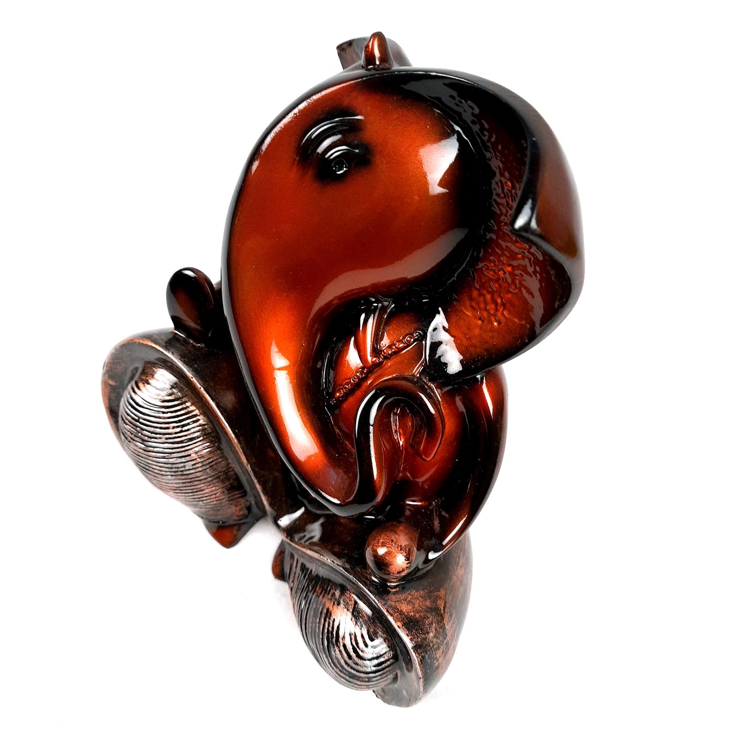 Ganesh Idol | Ganesha Statue | Ganpati Murti - Puja, Home, Office Desk, Table, Living Room Decor, Diwali Gift - 7 Inch - apkamart