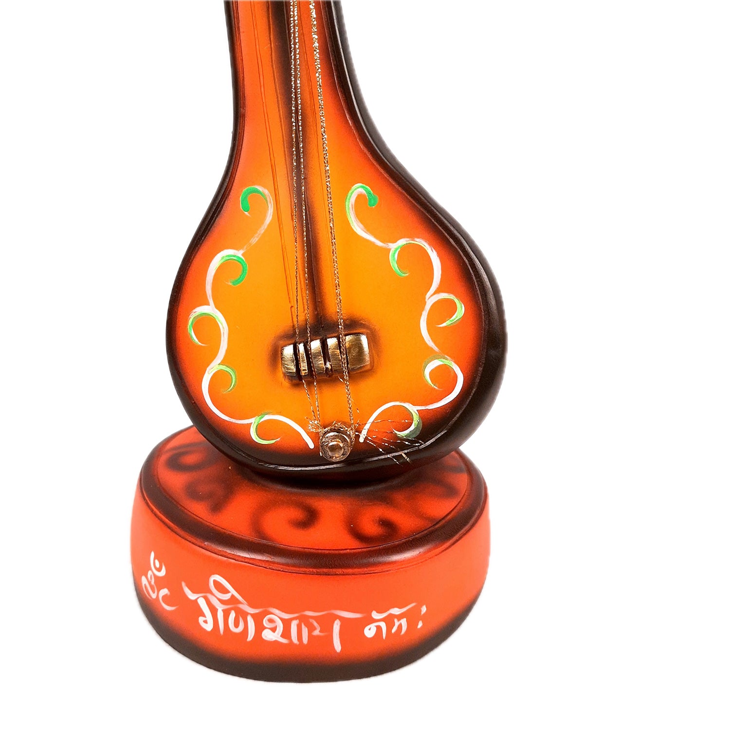 Ganesh Idol With Sitar | Ganesha Statue | Ganpati Murti - Puja, Home, Office Desk, Table, Living Room Decor, Diwali Gift - 21 Inch - apkamart #Color_Red