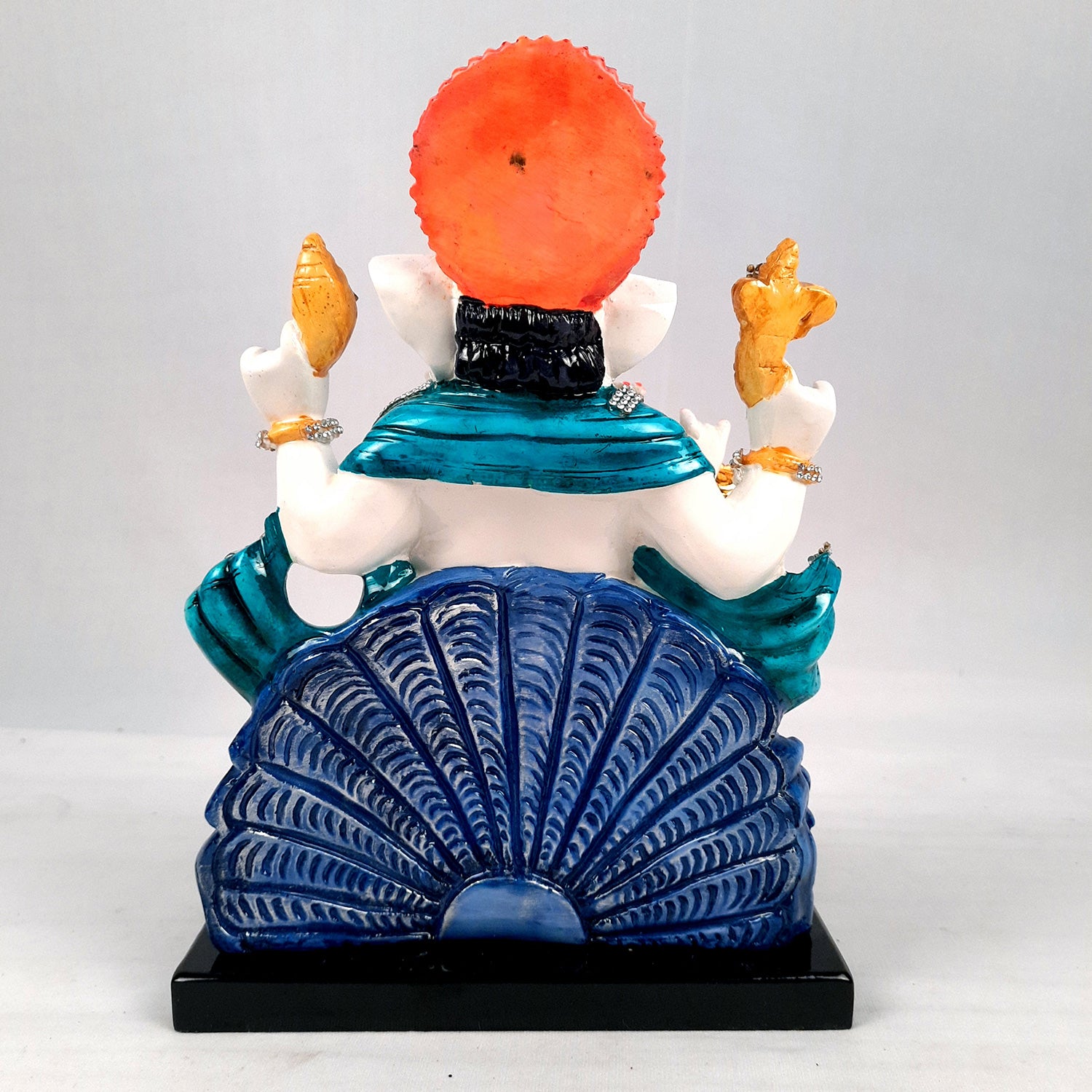 Ganesh Statue - Stone Work With Premium Finish | Ganesha Decorated Idol - for Home, Living Room, Office, Puja, Entrance Decor & Gifts - apkamart #Style_Design 2