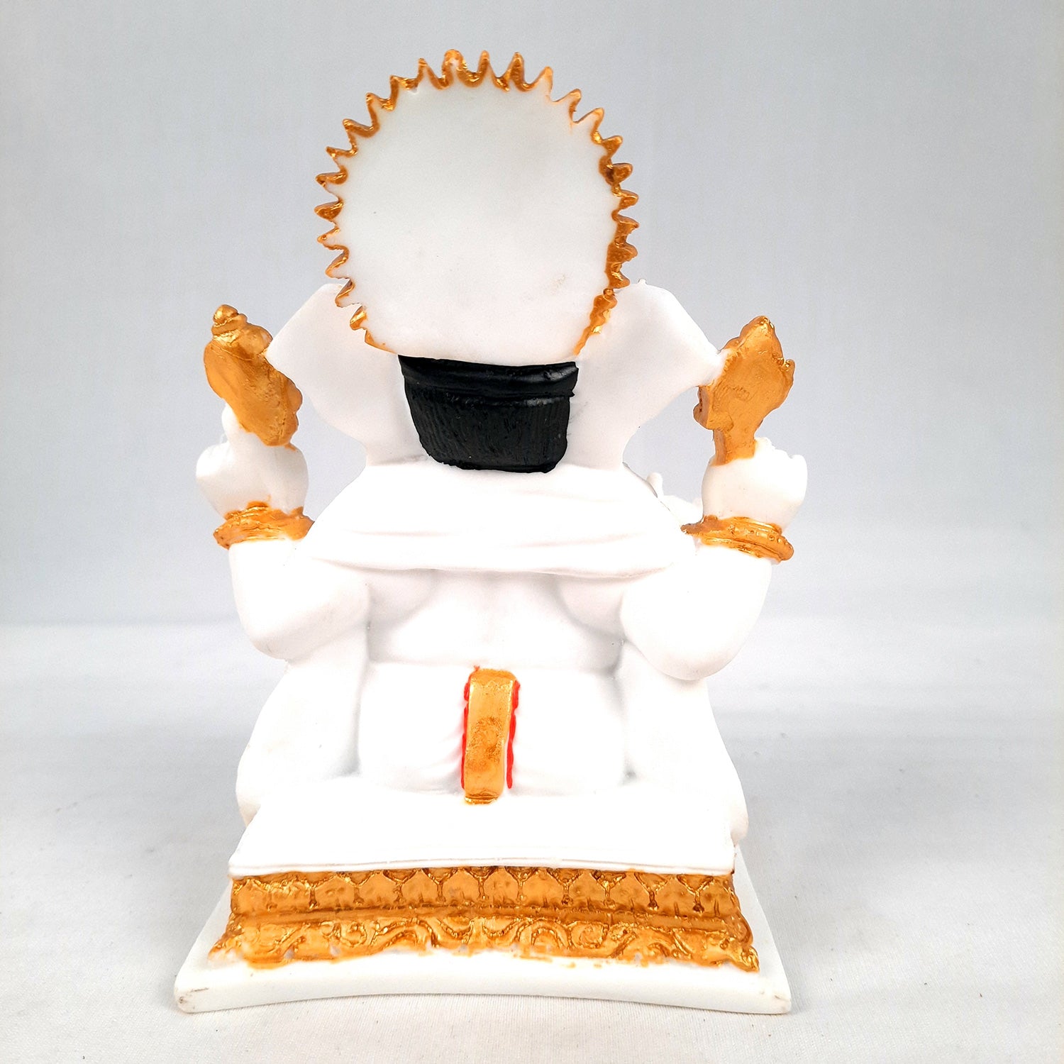 Ganesh Statue With Marble Finish | Exclusive Ganesha Murti | Ganpati Idol - Puja, Home, Office Desk, Table Decor, Diwali Gift - 5 Inch - apkamart #Style_design 2