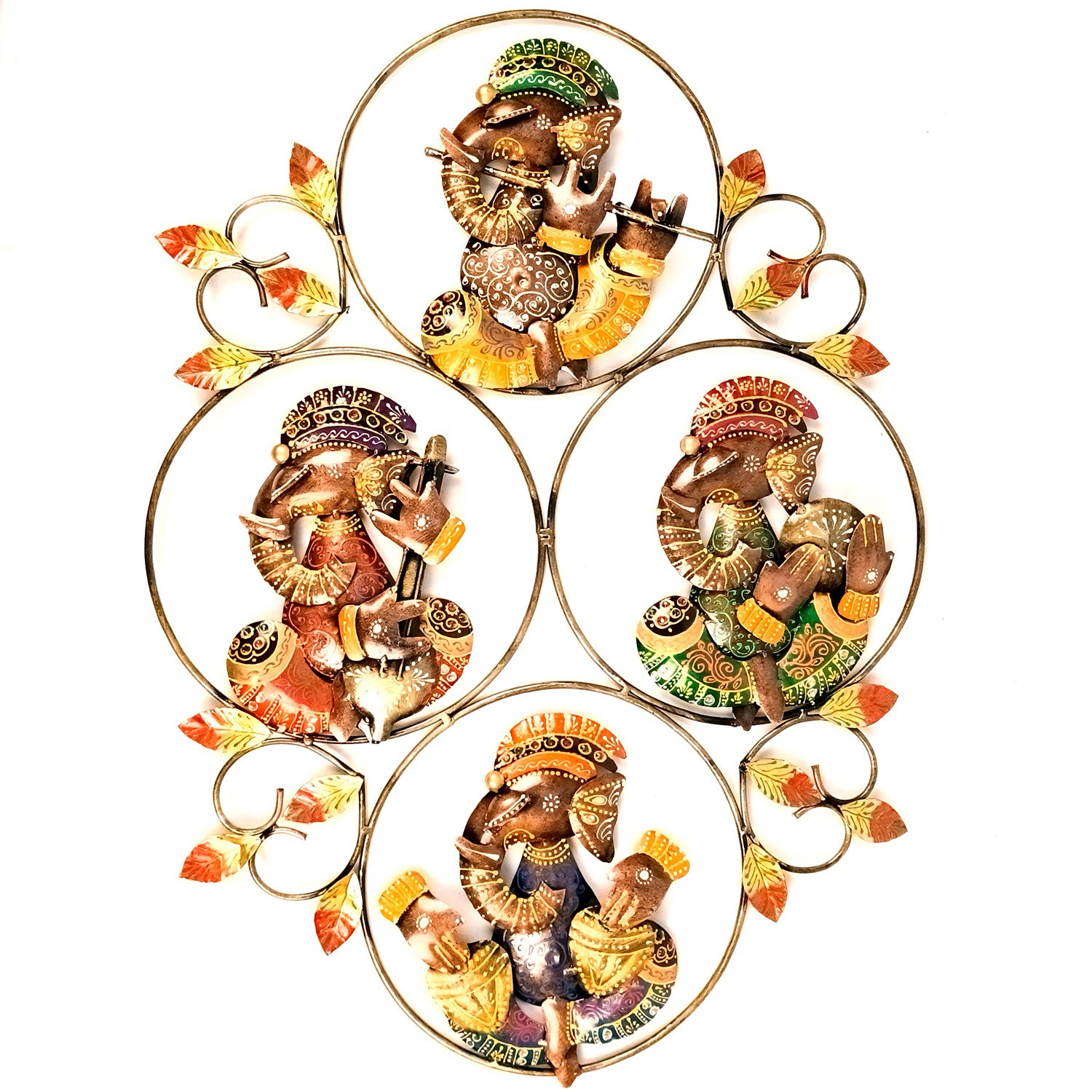 Decorative Ganesha Wall Hanging | Wall Showpiece Hangings Decor - For Home, Living Room, Bedroom, Hall, Entrance Decoration & Gift - 26 Inch - Apkamart