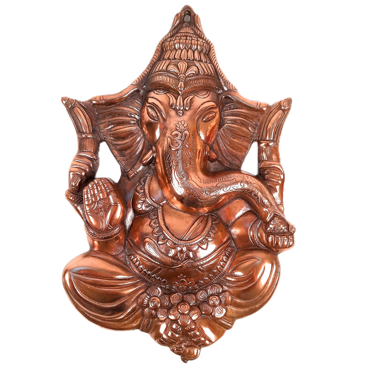 Ganesh Wall Hanging Statue | Ganesha Wall Idol for Puja, Home, Living Room Decor | Diwali & Housewarming Gift - Apkamart