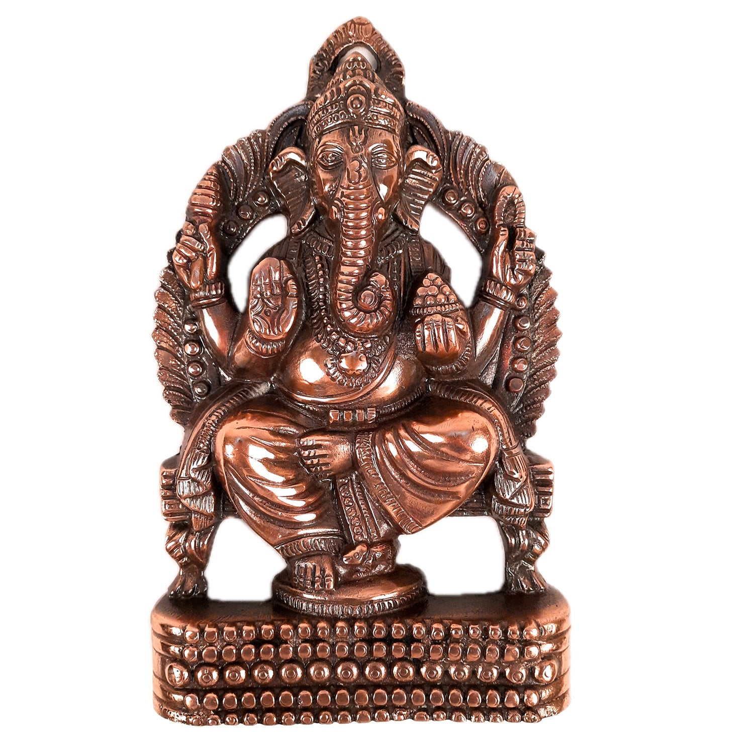 Ganesh Wall Hanging Statue | Ganesha Wall Idol for Puja, Home, Living Room Decor | Diwali & Housewarming Gift - 12 Inch - apkamart