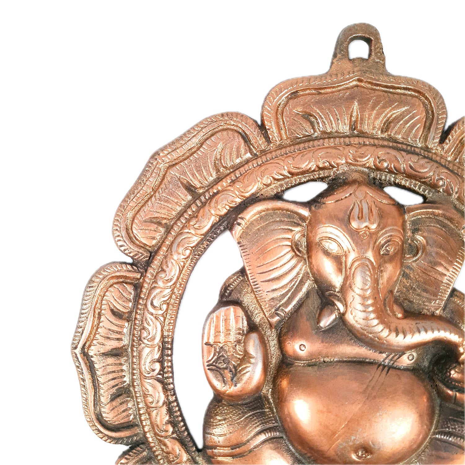 Ganesh Wall Hanging Statue | Lord Ganesha Wall Art - for Home, Puja, Living Room & Office | Antique Idol for Religious & Spiritual Decor - 12 Inch - apkamart