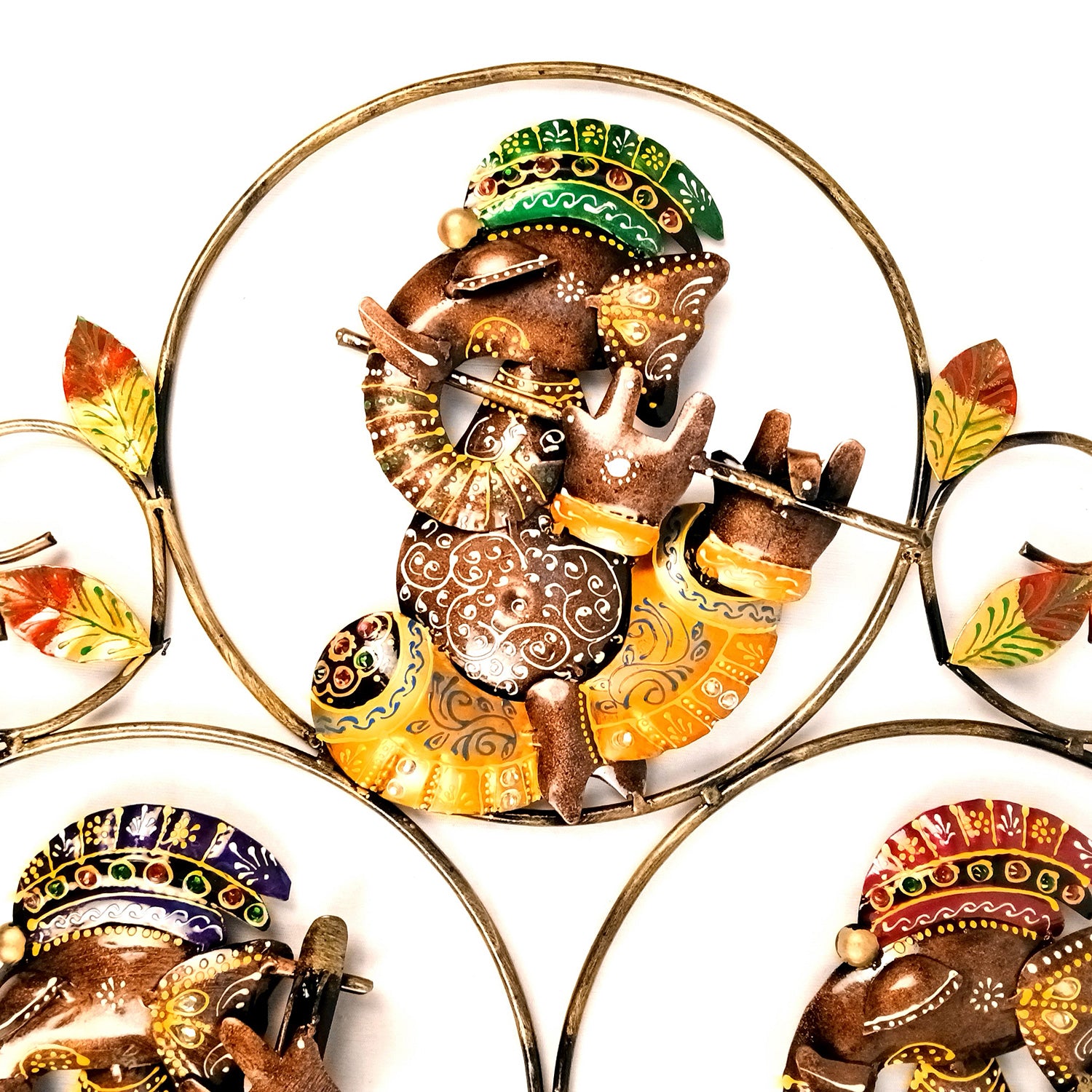 Decorative Ganesha Wall Hanging | Wall Showpiece Hangings Decor - For Home, Living Room, Bedroom, Hall, Entrance Decoration & Gift - 26 Inch - Apkamart