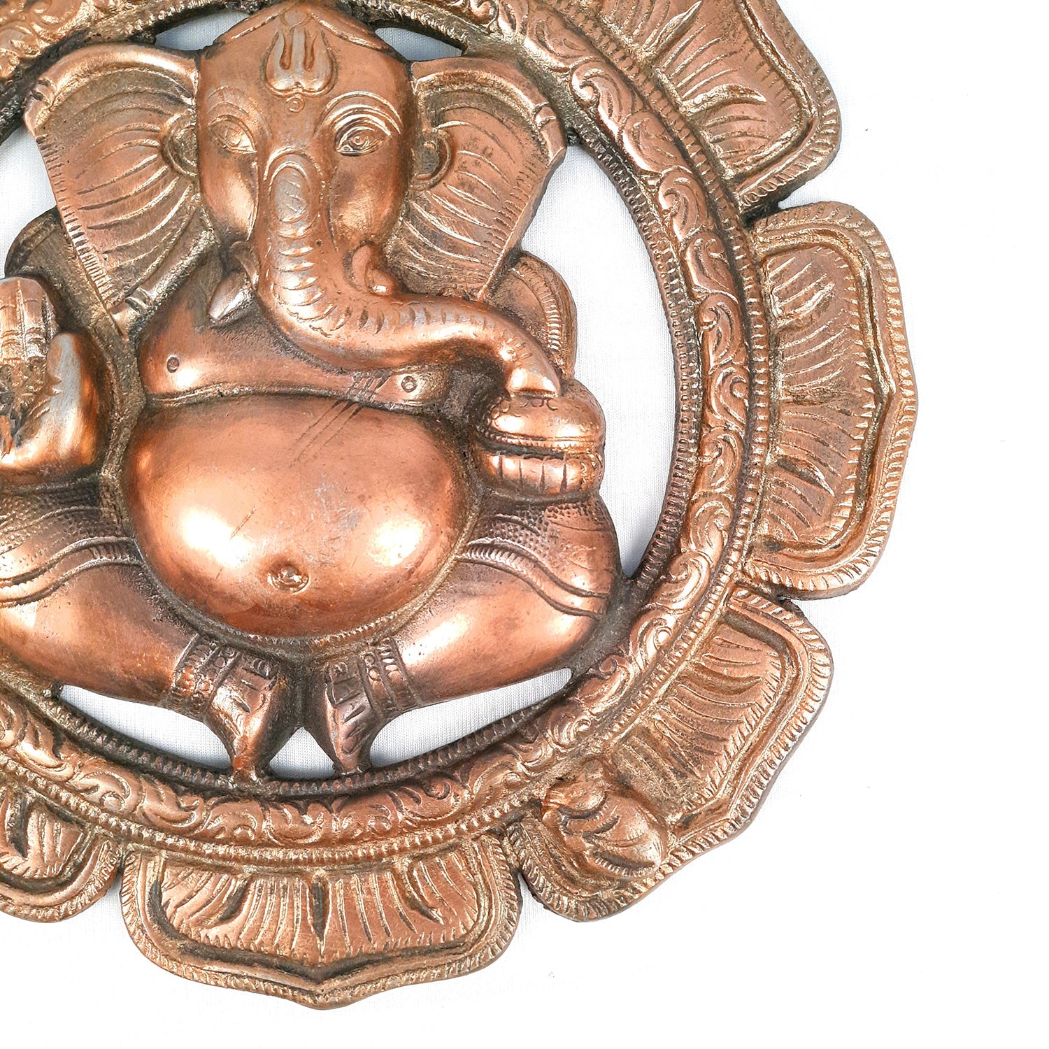 Ganesh Wall Hanging Statue | Lord Ganesha Wall Art - for Home, Puja, Living Room & Office | Antique Idol for Religious & Spiritual Decor - 12 Inch - apkamart