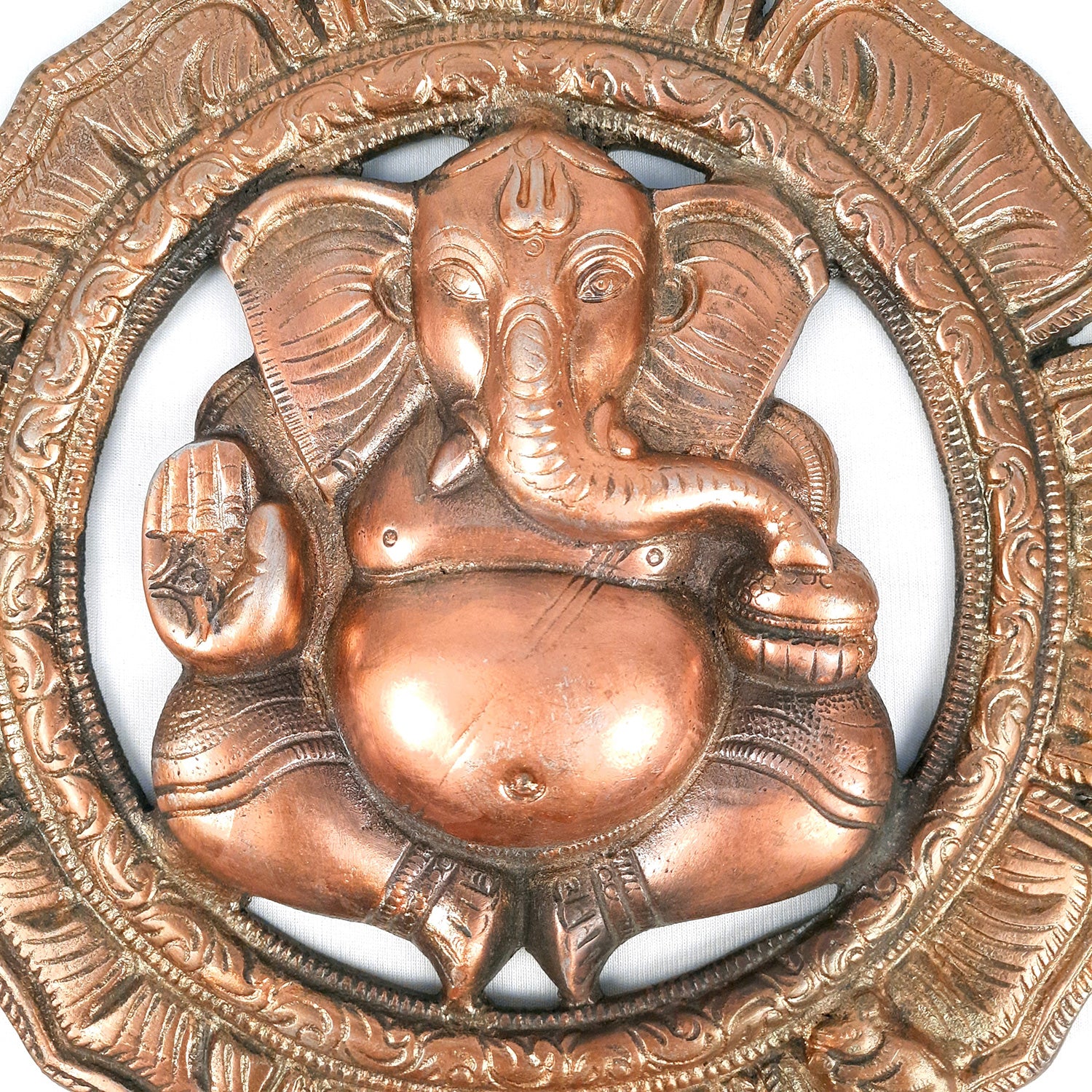 Ganesh Wall Hanging Statue | Lord Ganesha Wall Art - for Home, Puja, Living Room & Office | Antique Idol for Religious & Spiritual Decor - 12 Inch - apkamart