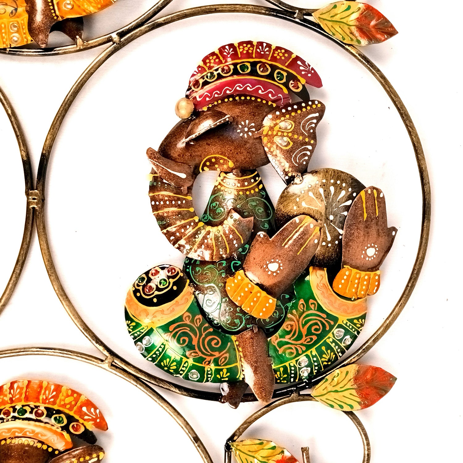 Decorative Ganesha Wall Hanging | Wall Showpiece Hangings Decor - For Home, Living Room, Bedroom, Hall, Entrance Decoration & Gift - 26 Inch - Apkamart