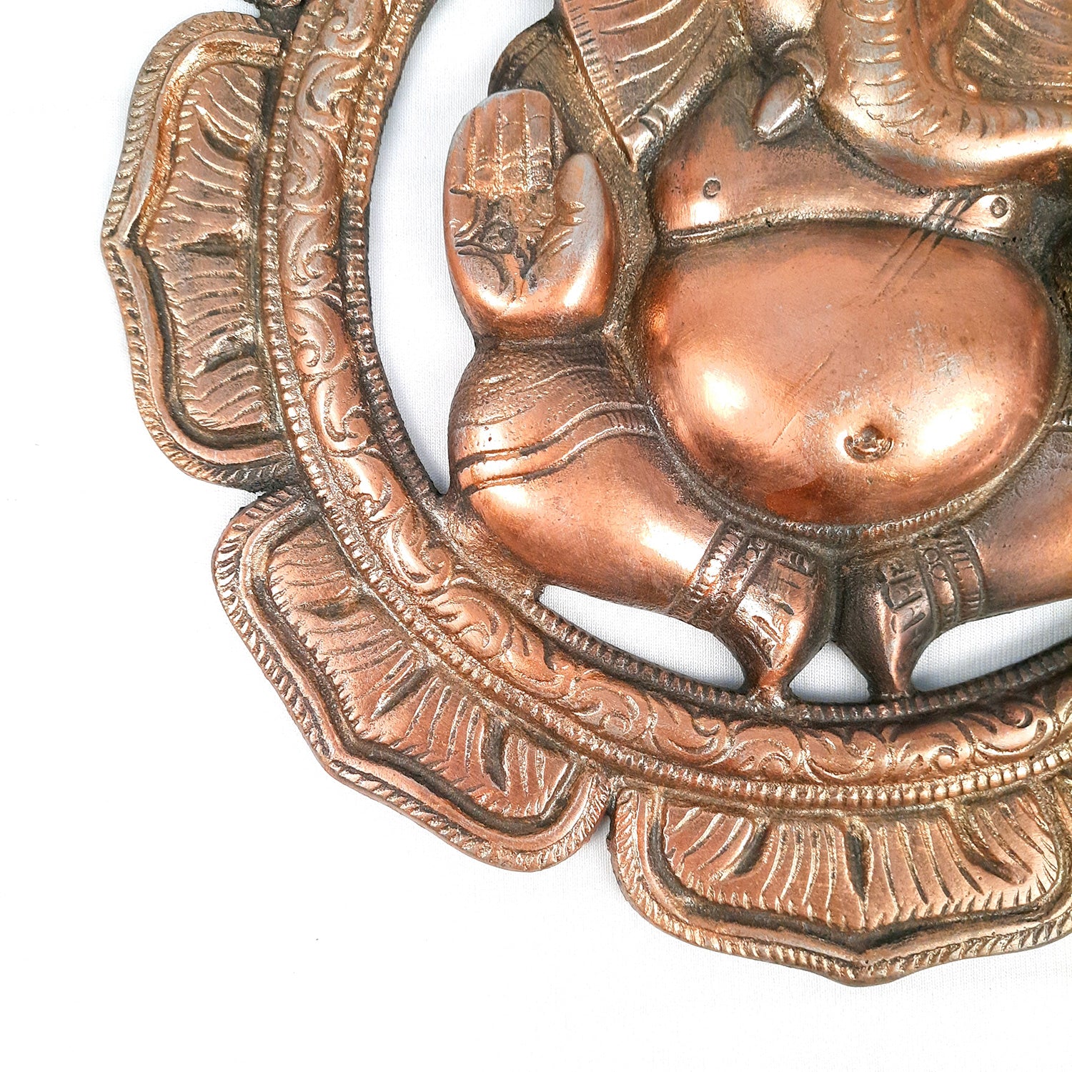 Ganesh Wall Hanging Statue | Lord Ganesha Wall Art - for Home, Puja, Living Room & Office | Antique Idol for Religious & Spiritual Decor - 12 Inch - apkamart
