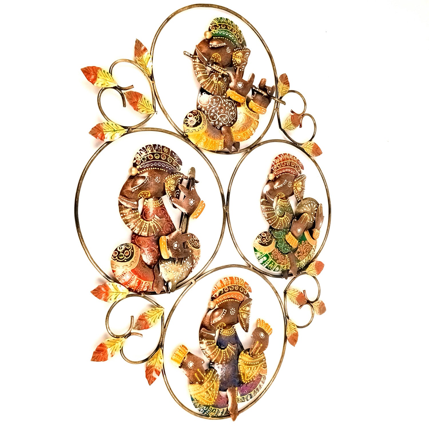 Decorative Ganesha Wall Hanging | Wall Showpiece Hangings Decor - For Home, Living Room, Bedroom, Hall, Entrance Decoration & Gift - 26 Inch - Apkamart