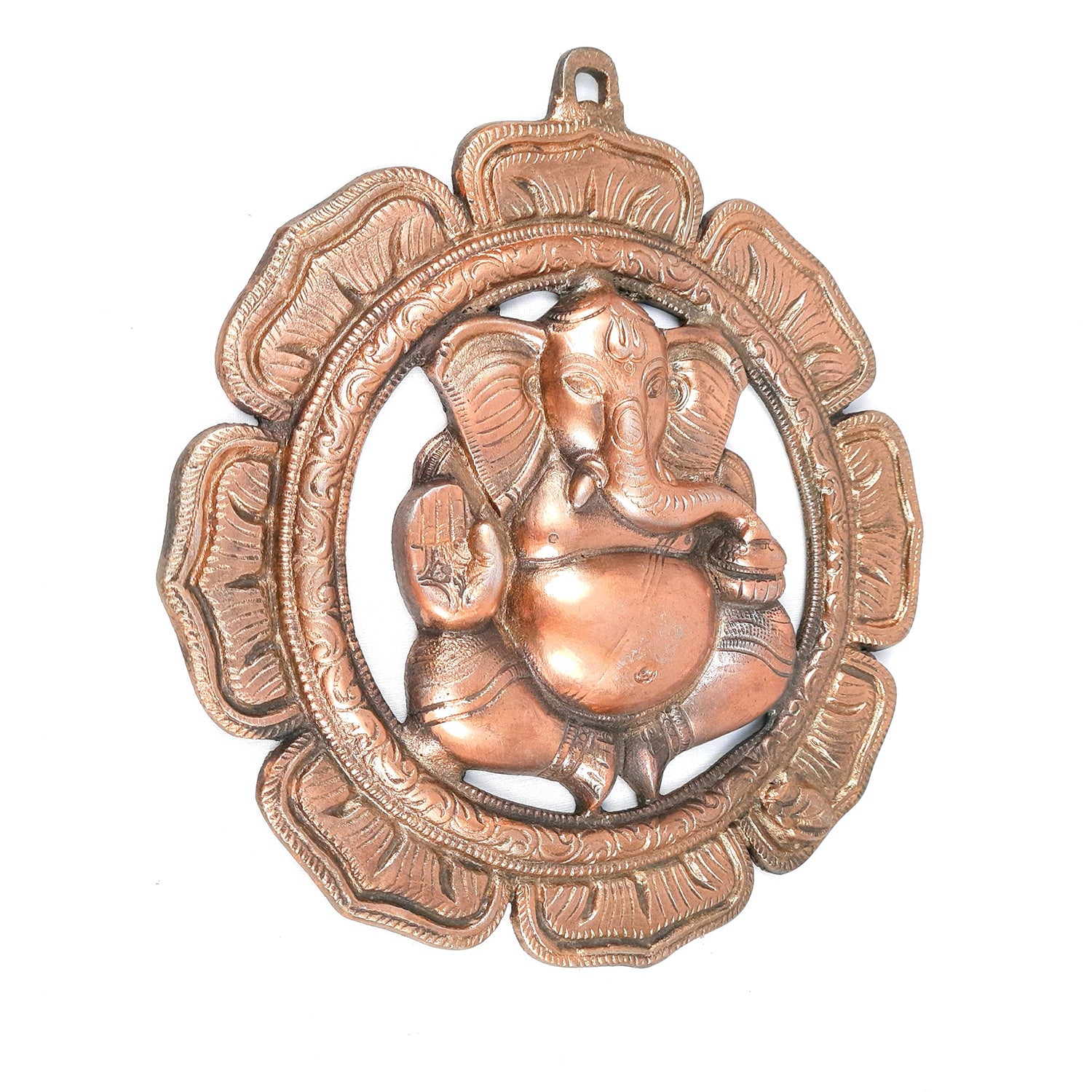 Ganesh Wall Hanging Statue | Lord Ganesha Wall Art - for Home, Puja, Living Room & Office | Antique Idol for Religious & Spiritual Decor - 12 Inch - apkamart